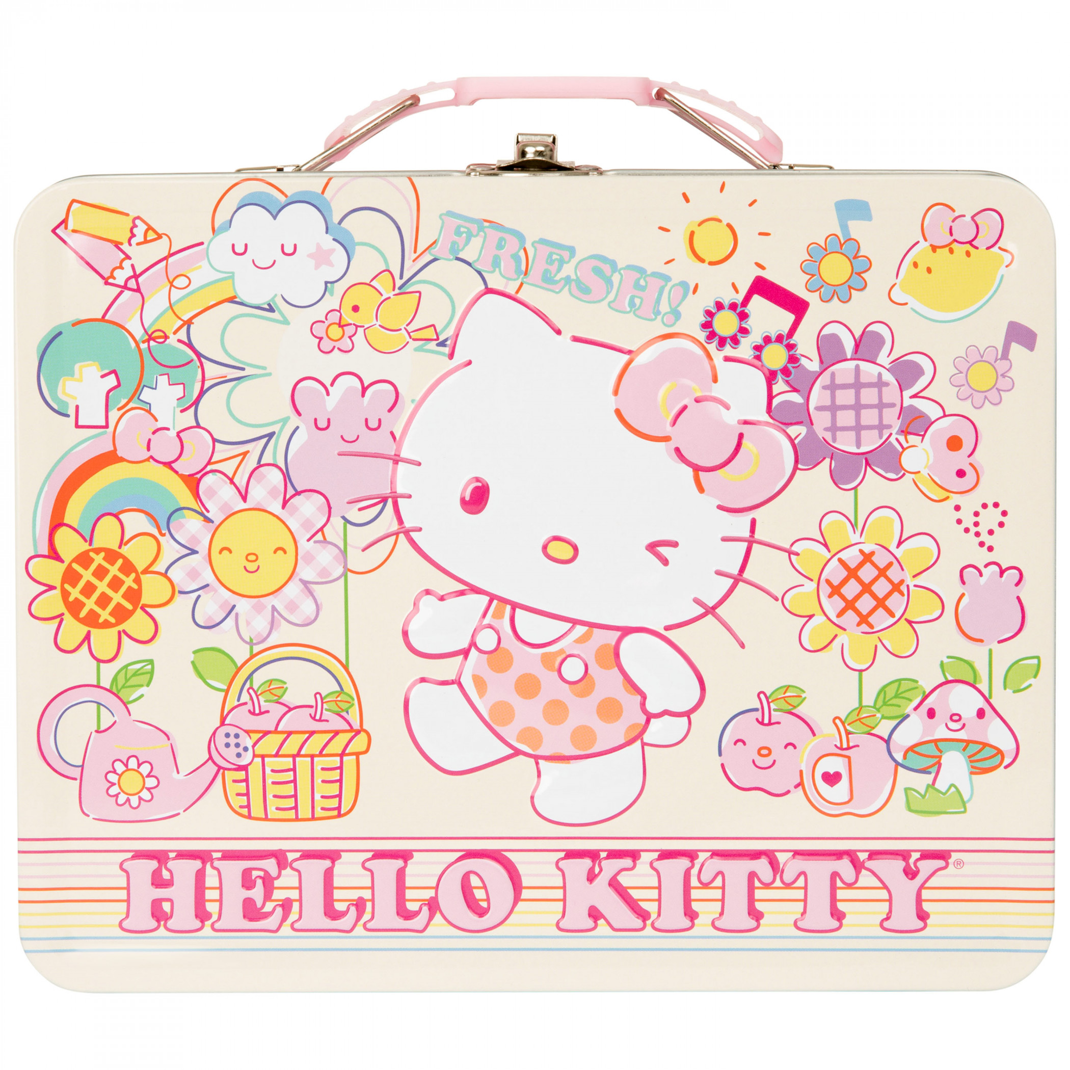 Hello Kitty Fresh Spring Day Tin Lunchbox, Pink