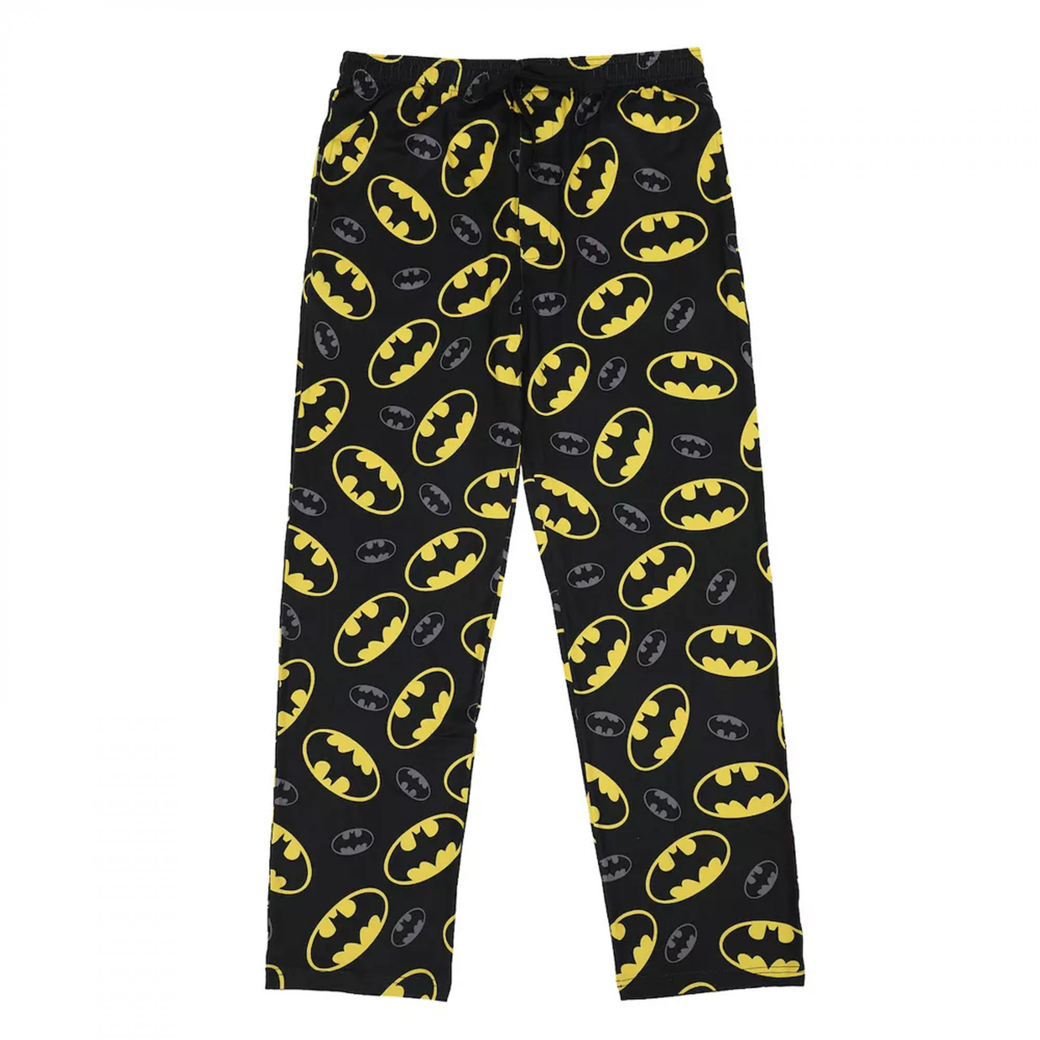 Batman Classic Logo All Over Print Sleep Pants, Black