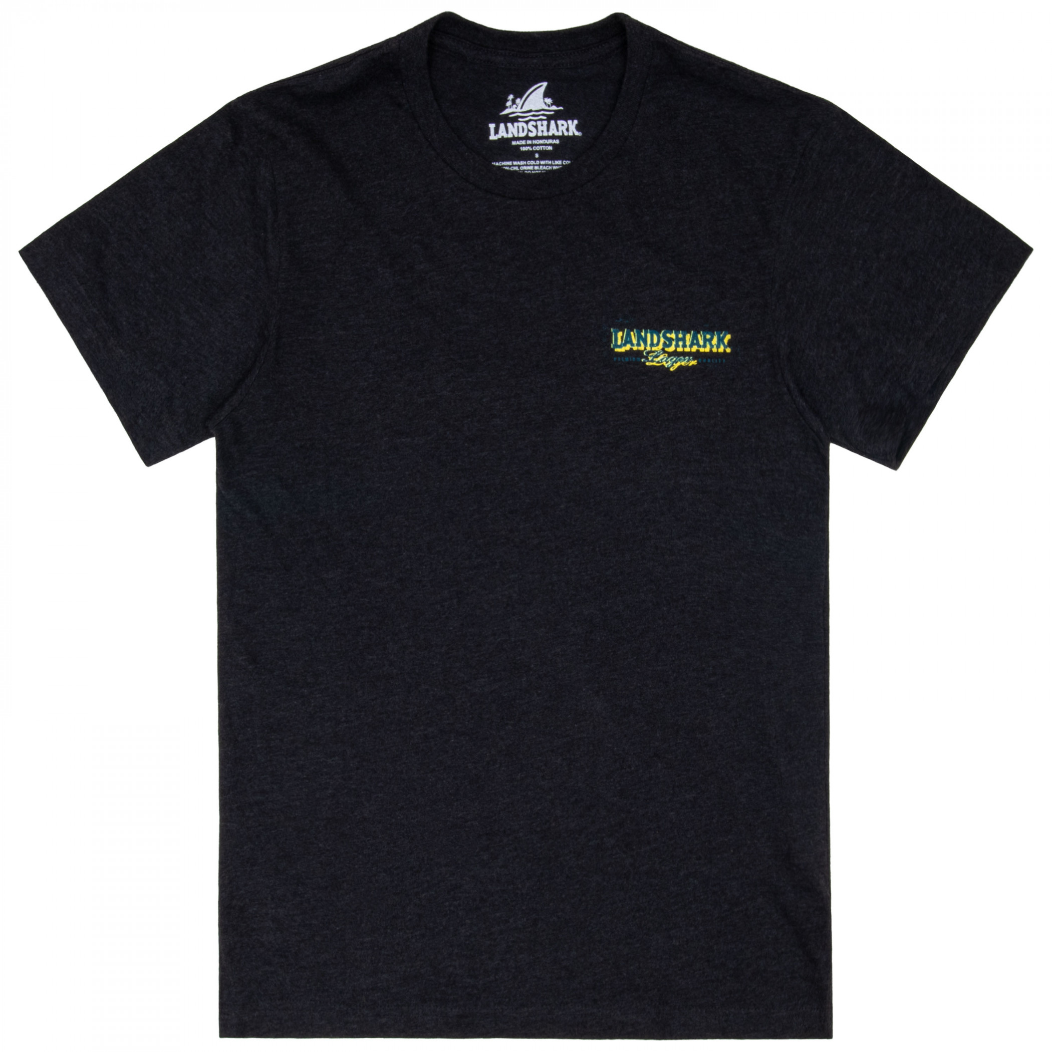 Landshark Painted Logo Black Tee Shirt - image 2