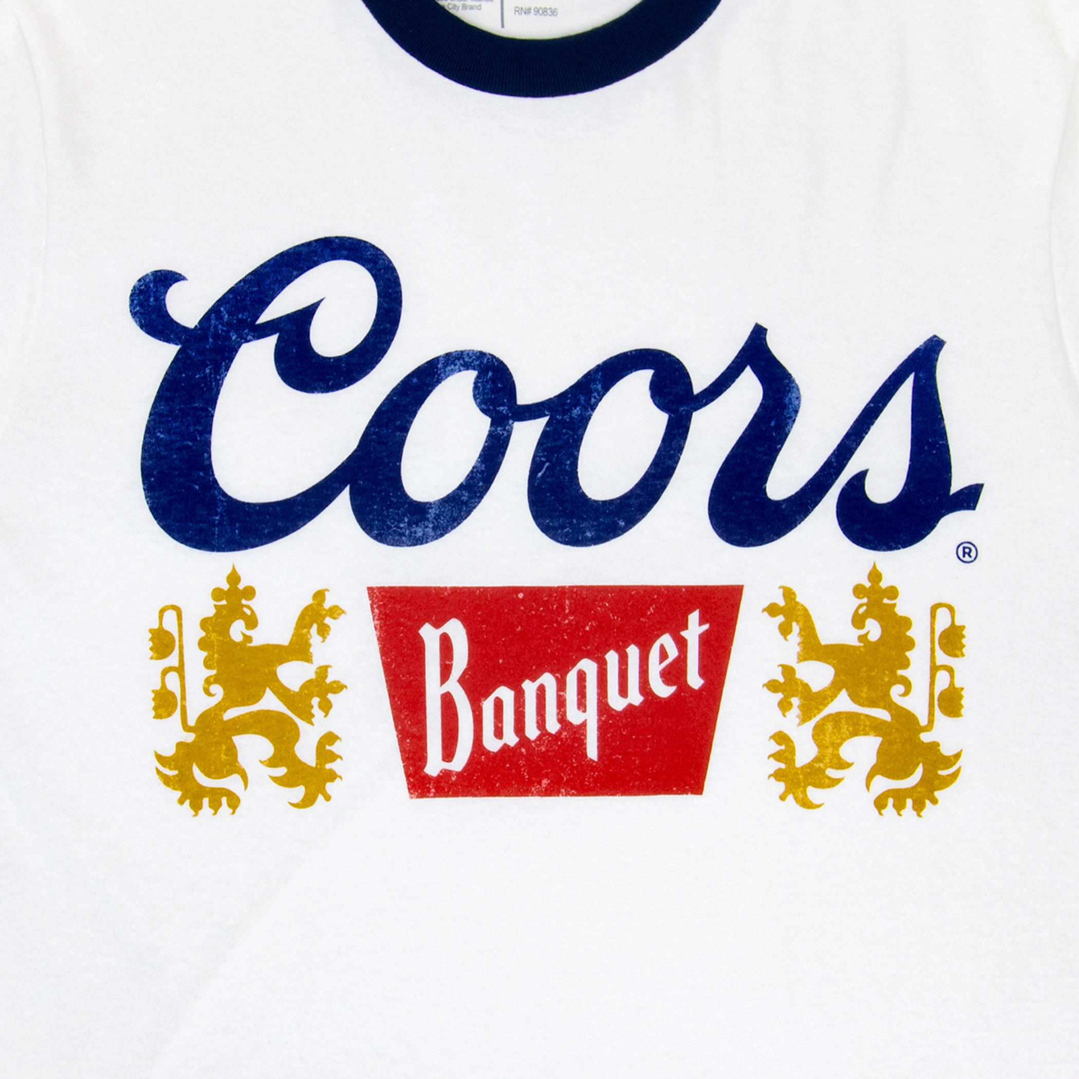 Coors White Men's Classic Ringer Tee Shirt