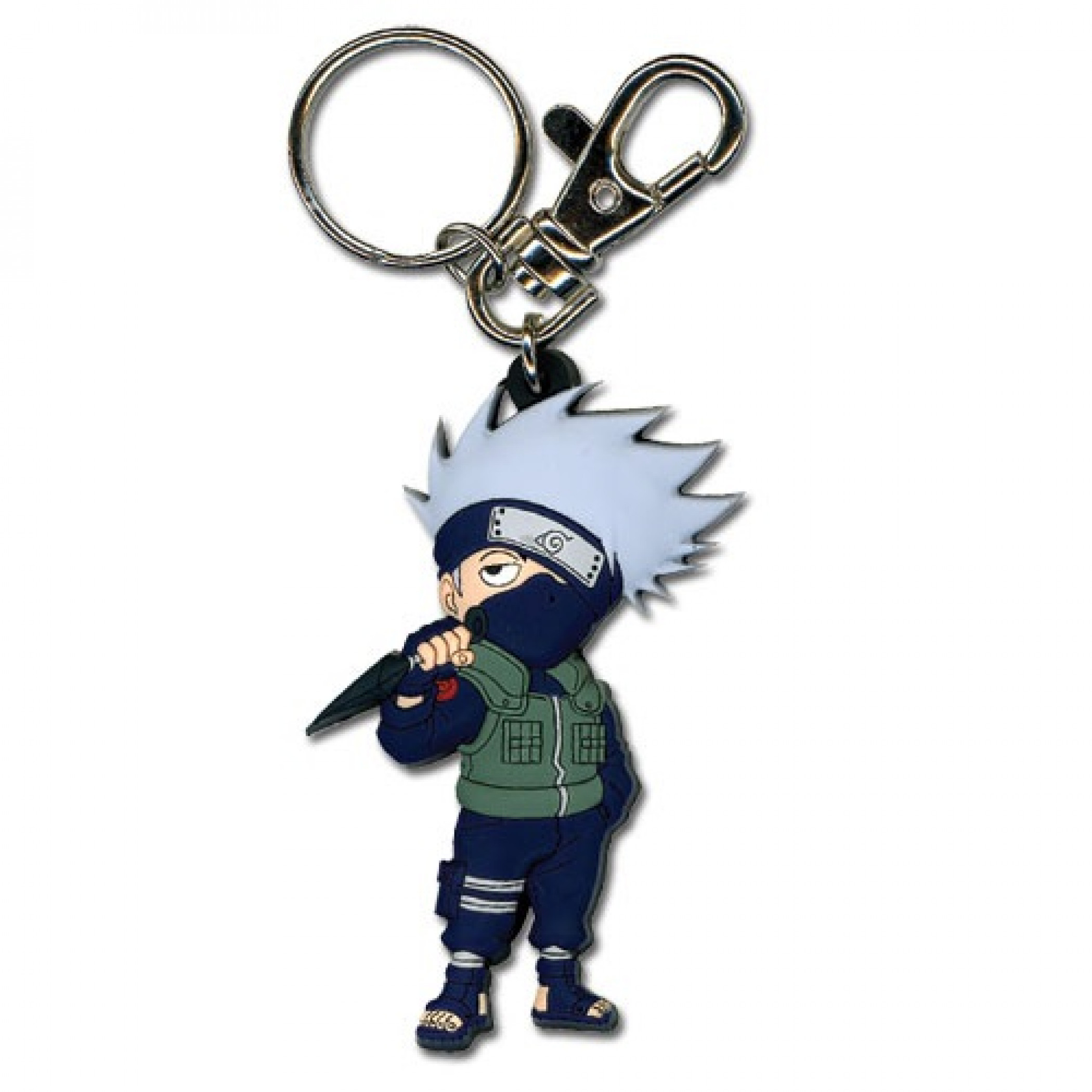 Naruto Shippuden Kakashi PVC keychain, Green