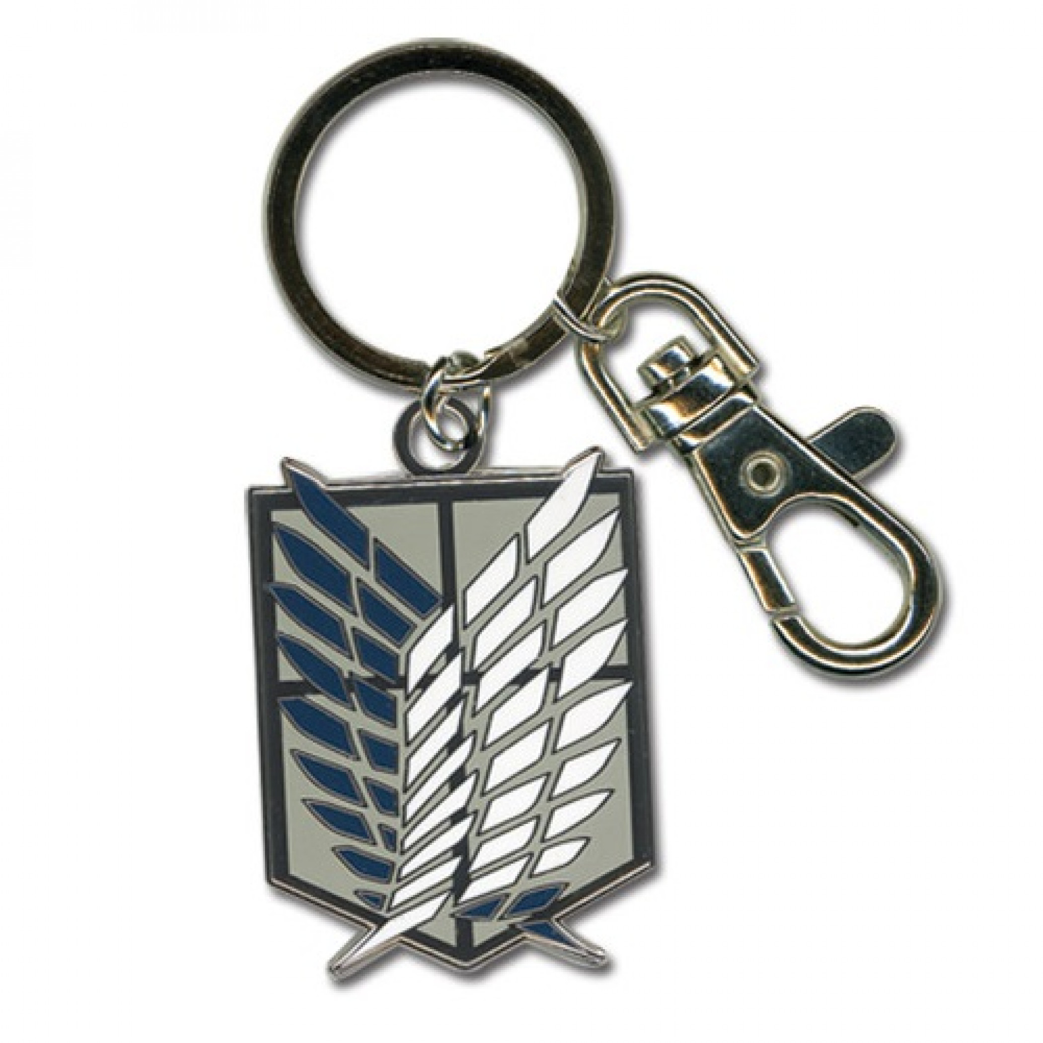 Attack On Titan Scouts Regiments Emblem Keychain, Silver