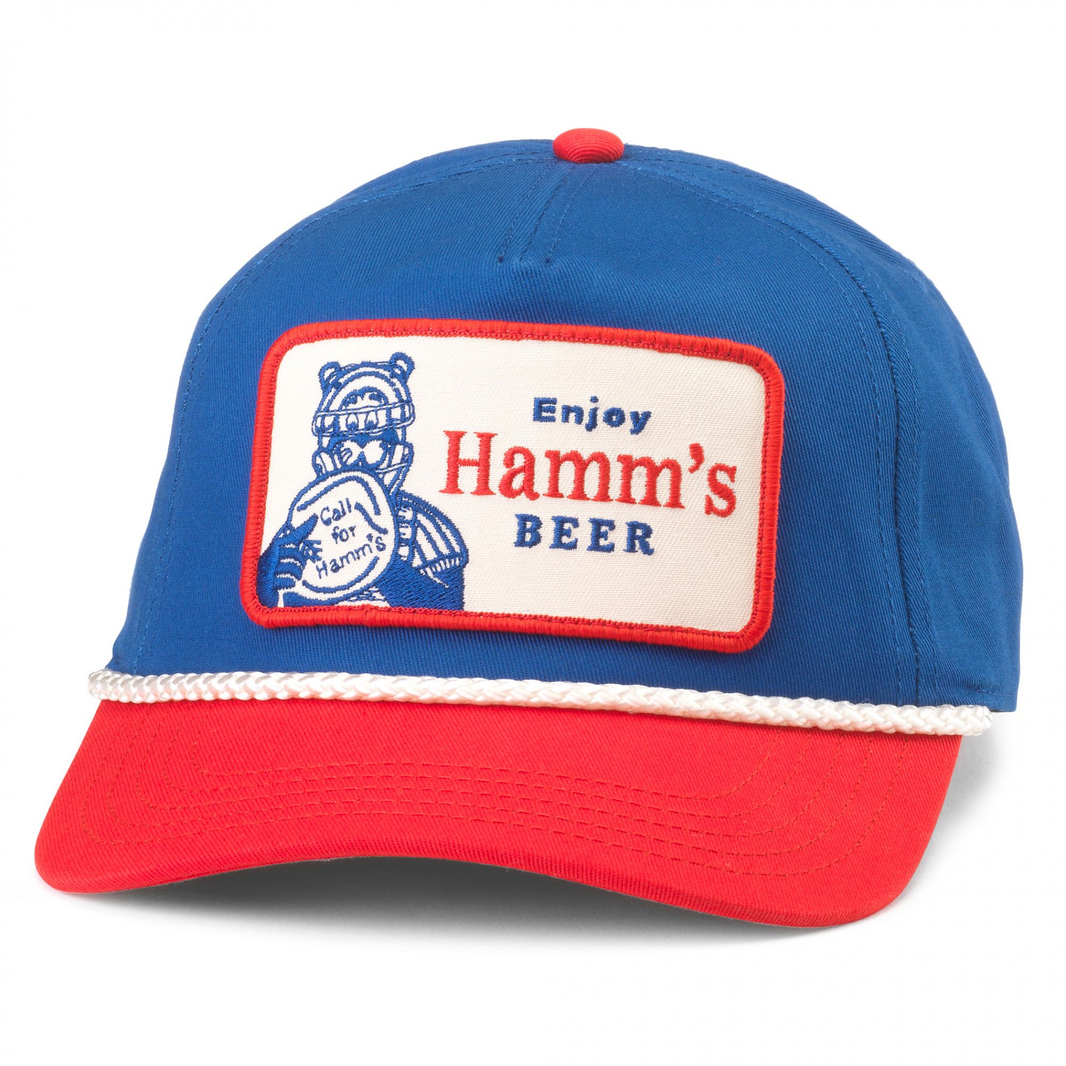 Hamm's Beer Baseball Snapback Rope Hat