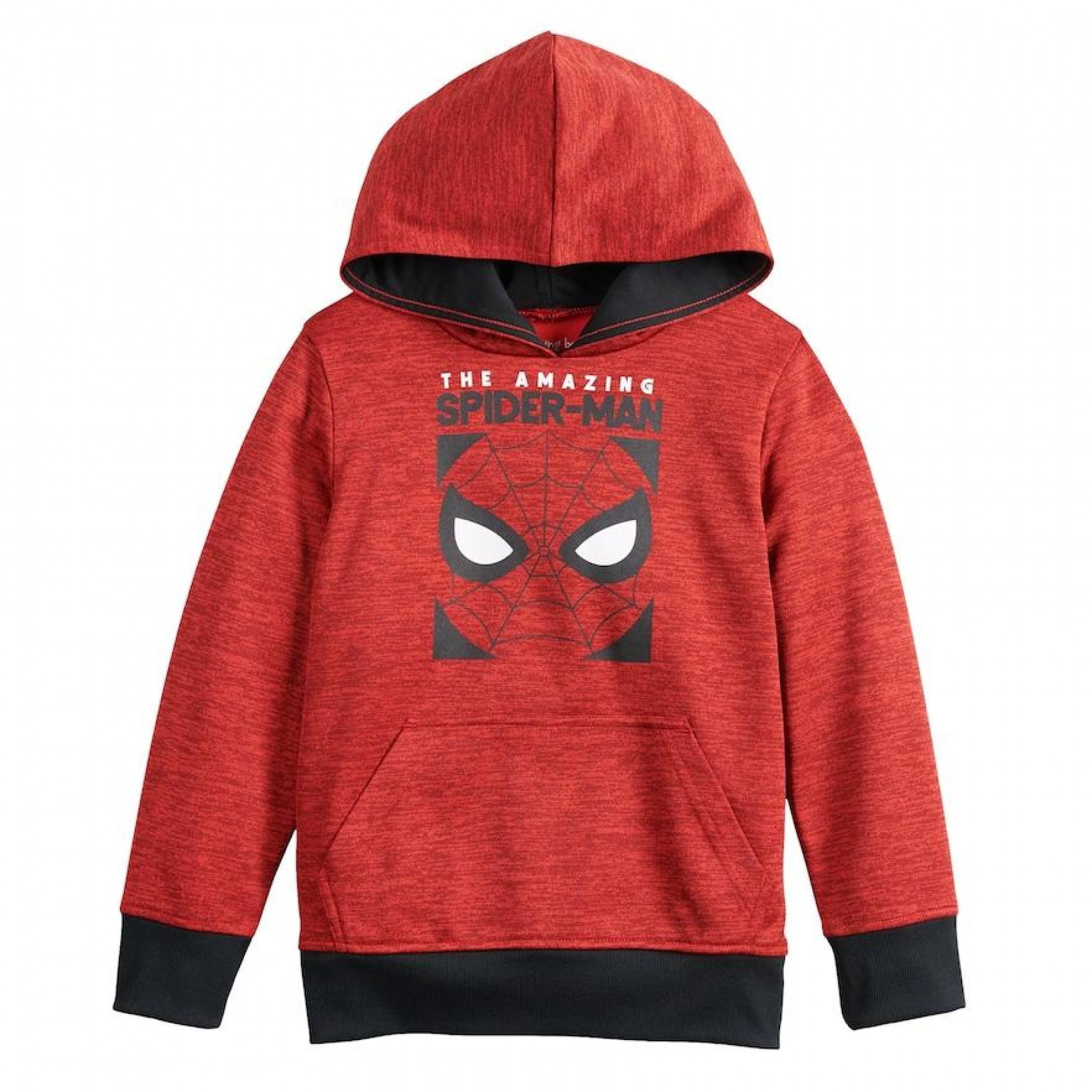 Spider-Man Face Symbol Boys Hoodie, Red