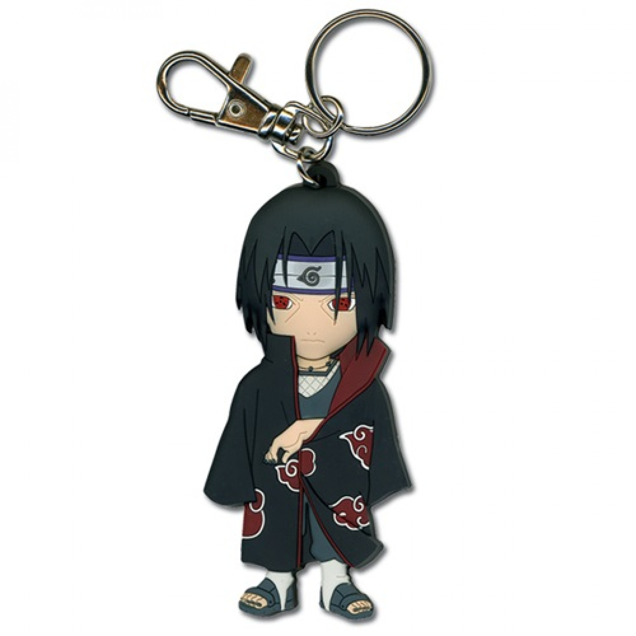Naruto Akatsuki Itach PVC Keychain, Black
