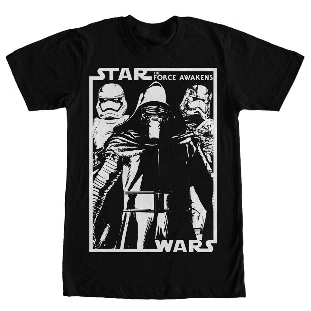 Star Wars Episode 7 Printed Black T-Shirt, Black