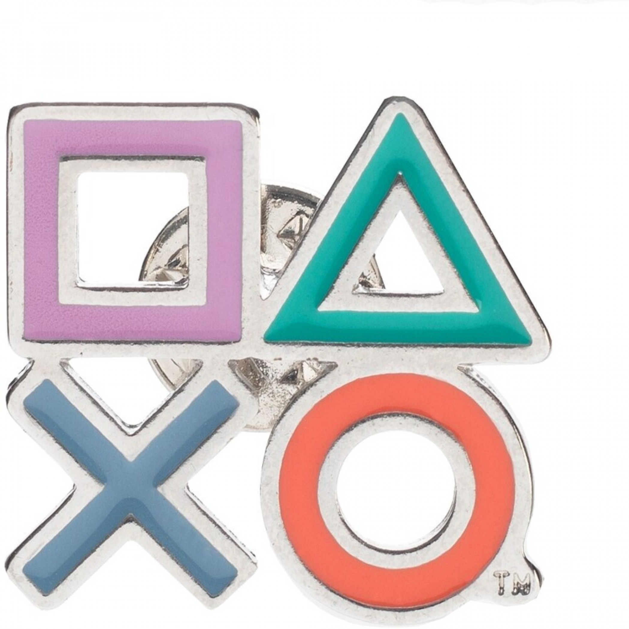 Playstation Icon Lapel Pin, Multi-Color