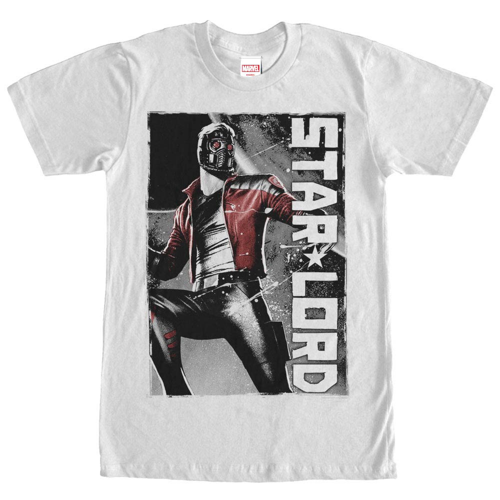 Guardians Of The Galaxy Captain Lord White Mens T-Shirt, White
