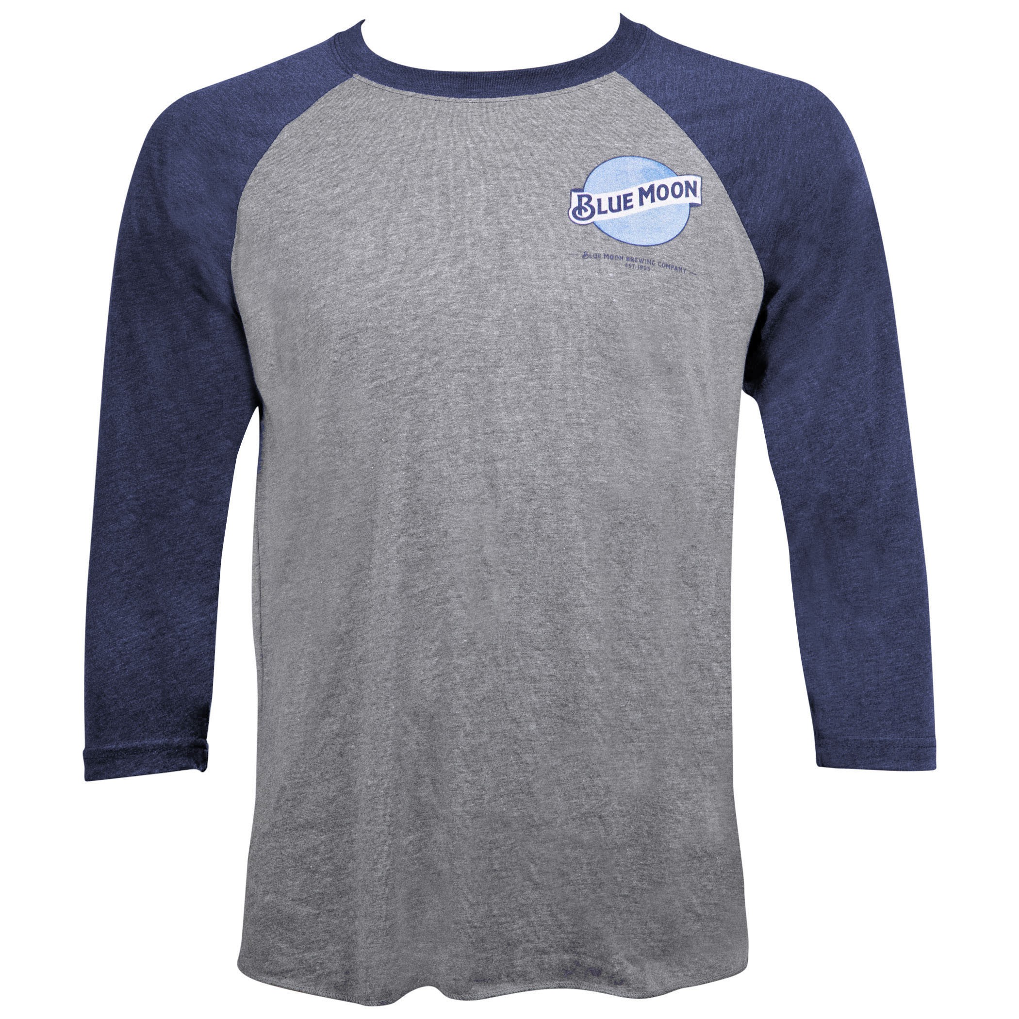Blue Moon Beer Men's Grey Raglan T-Shirt