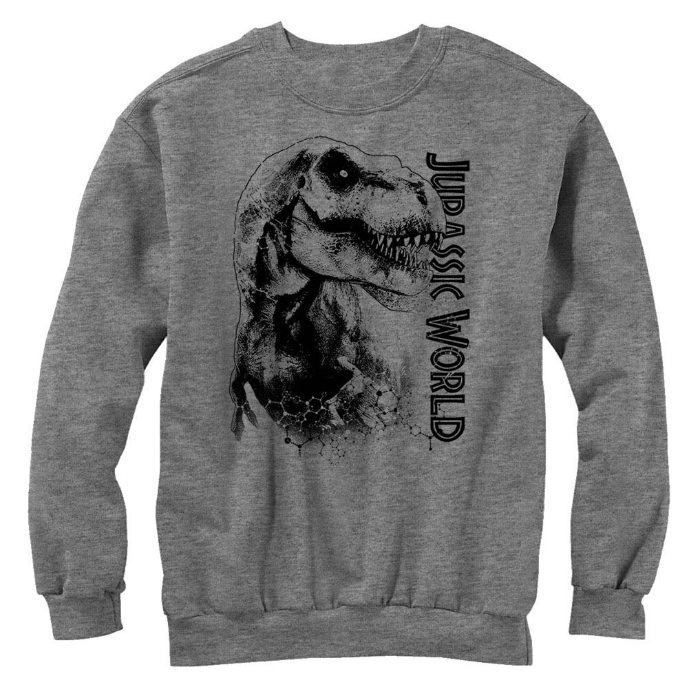 Jurassic World Da Man Gray Long Sleeve T-Shirt