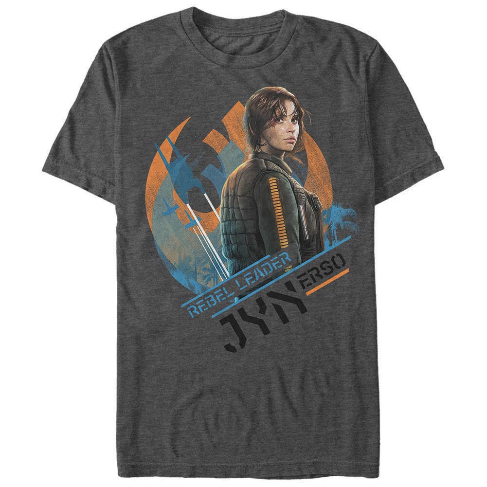 Star Wars Rogue One Jyn Symbol Gray T-Shirt, Grey