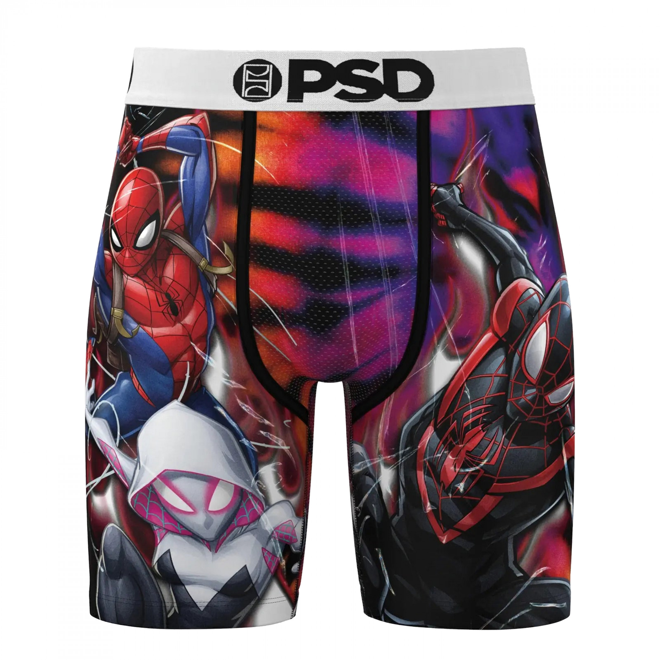 Spider-Man Spider-Verse Triad PSD Boxer Briefs, Multi-Color