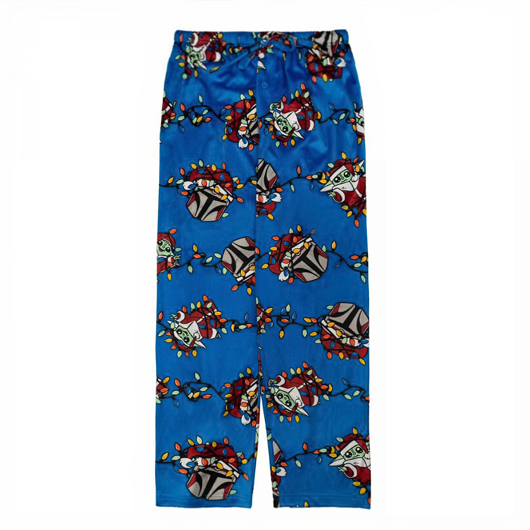 Star Wars The Mandalorian Grogu Ready for The Holidays Sleep Pants, Blue