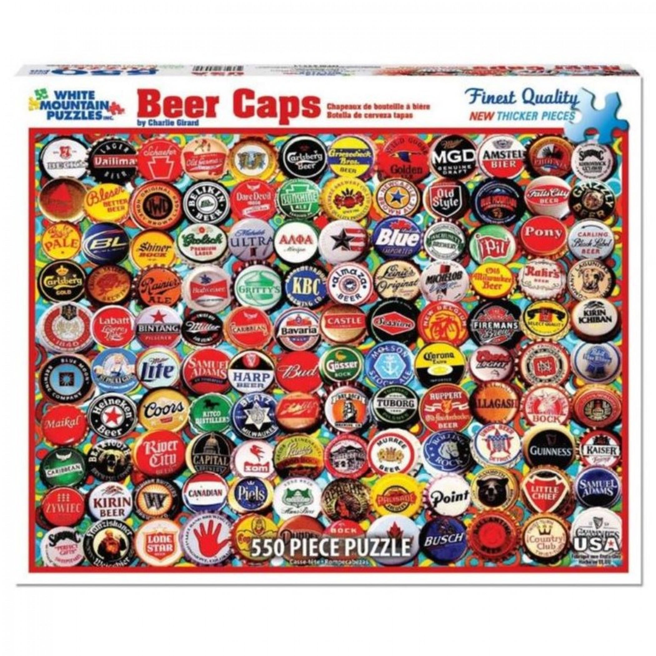 Beer Caps by Charlie Girard 550pc Puzzle