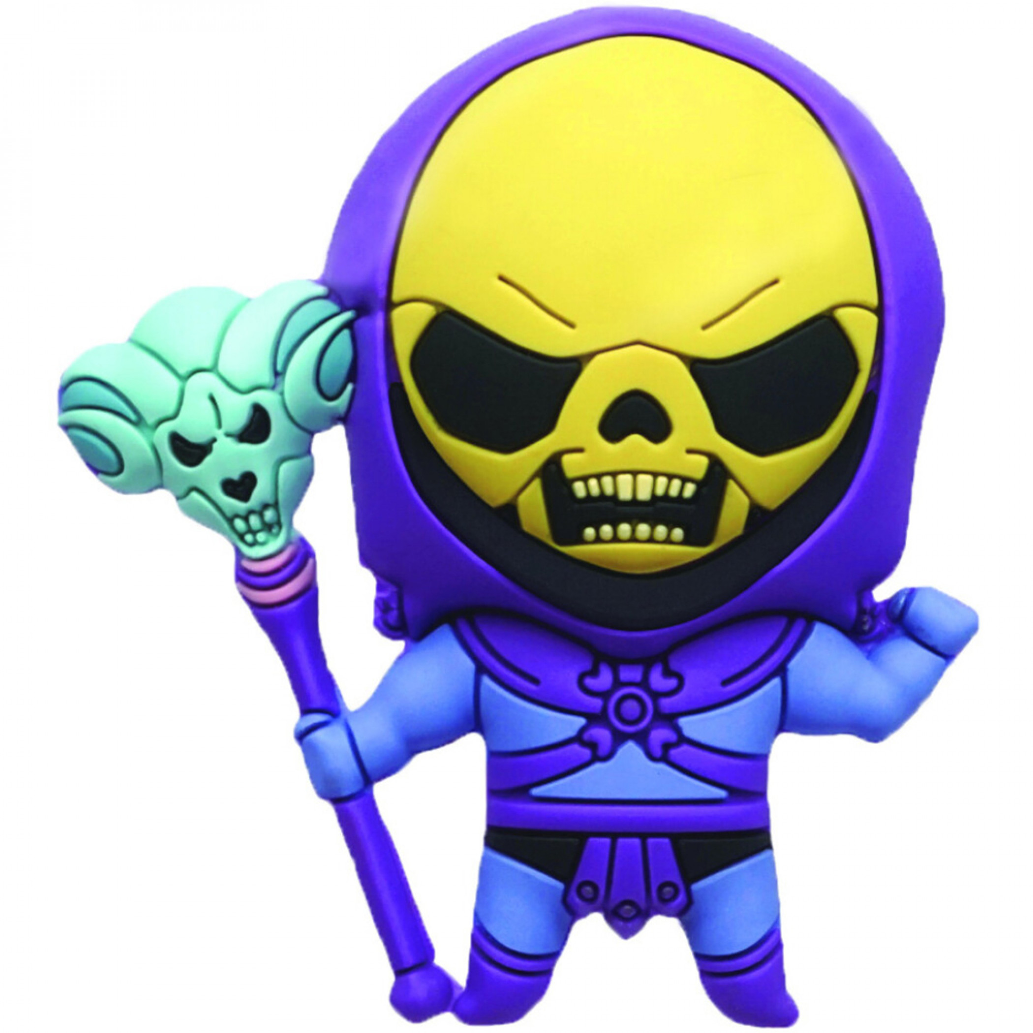 He-Man Masters of the Universe Skeletor Chibi Character 3D Foam Magnet, Multi-Color