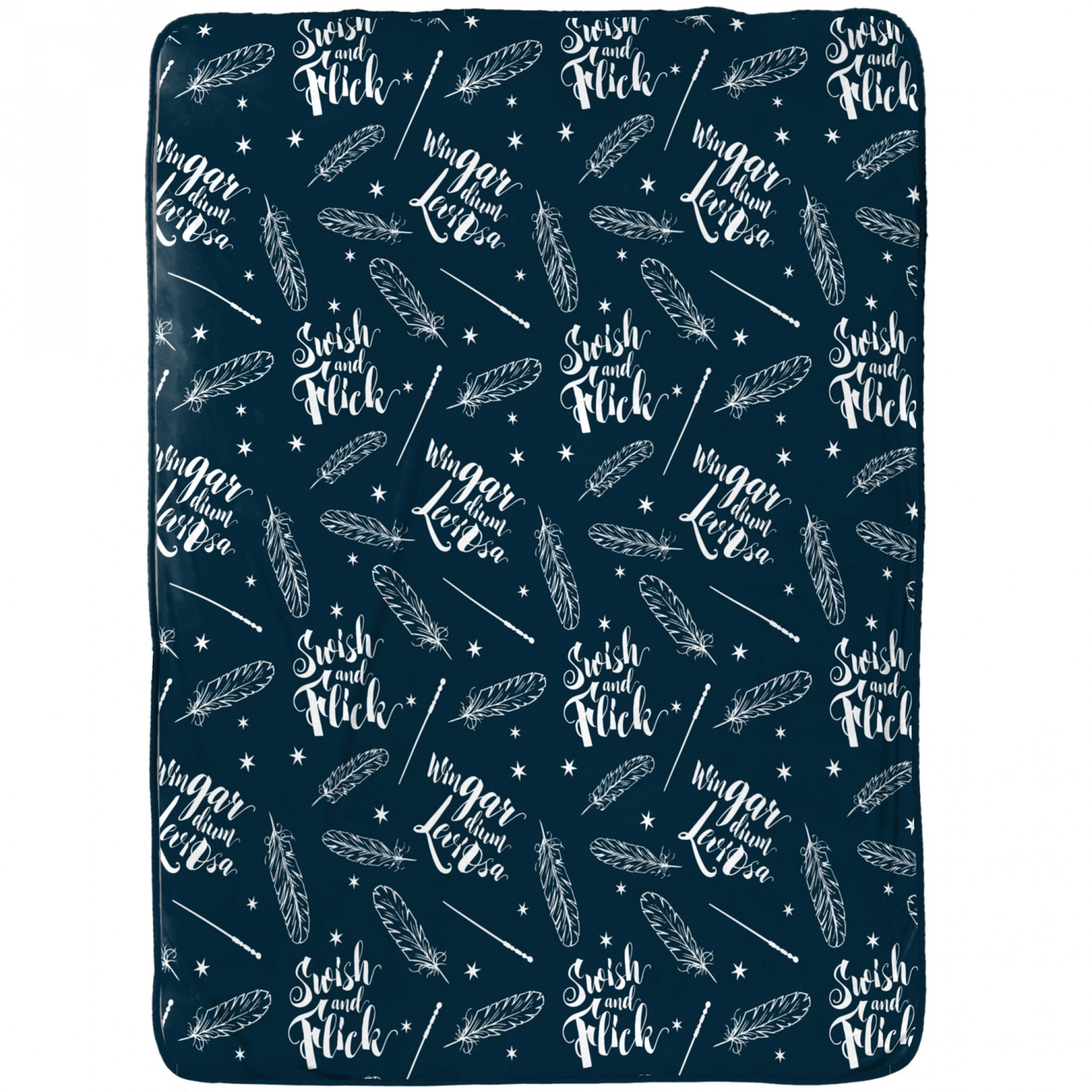 Harry Potter Quills and Spells 60 X 90 Fleece Throw Blanket, Multi-Color