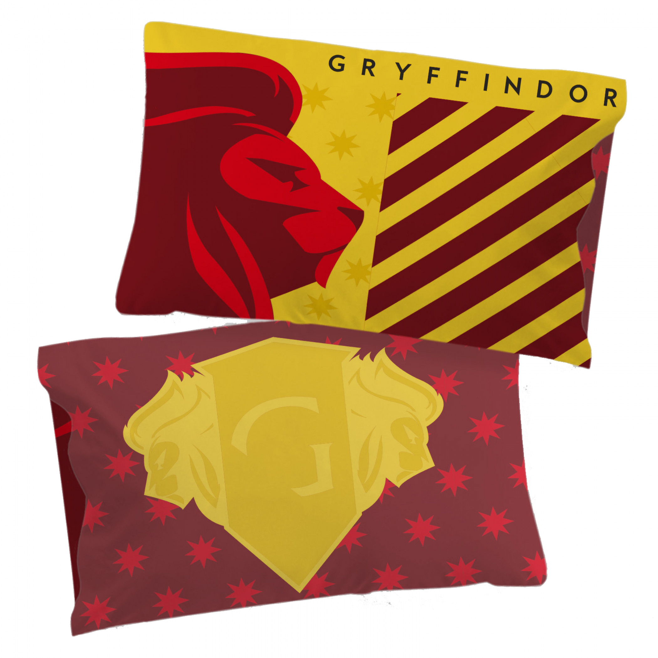 Harry Potter Gryffindor Pride Single Reversible Pillowcase, Red