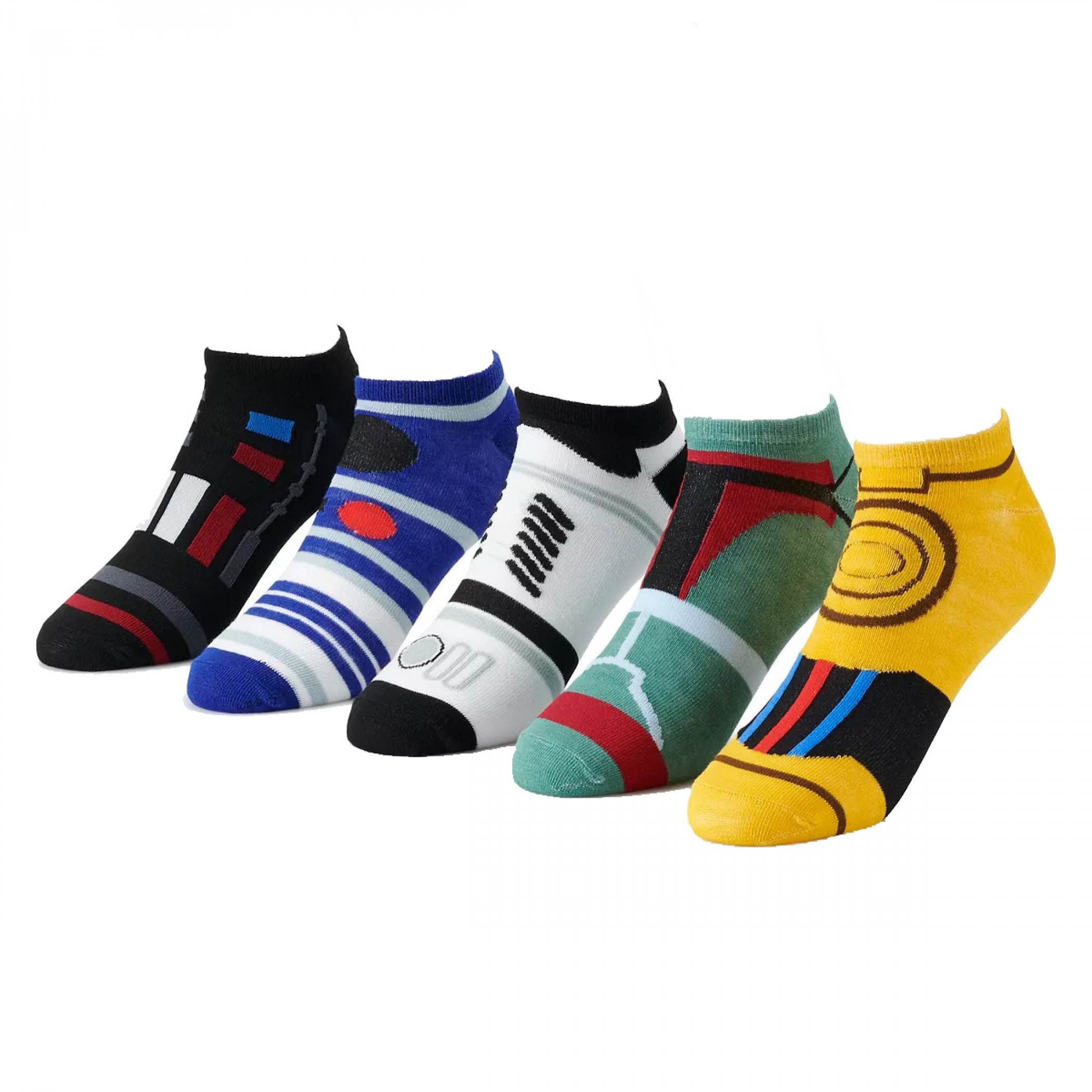 Star Wars Character Costume 5-Pack Shorty Socks, Multi-Color