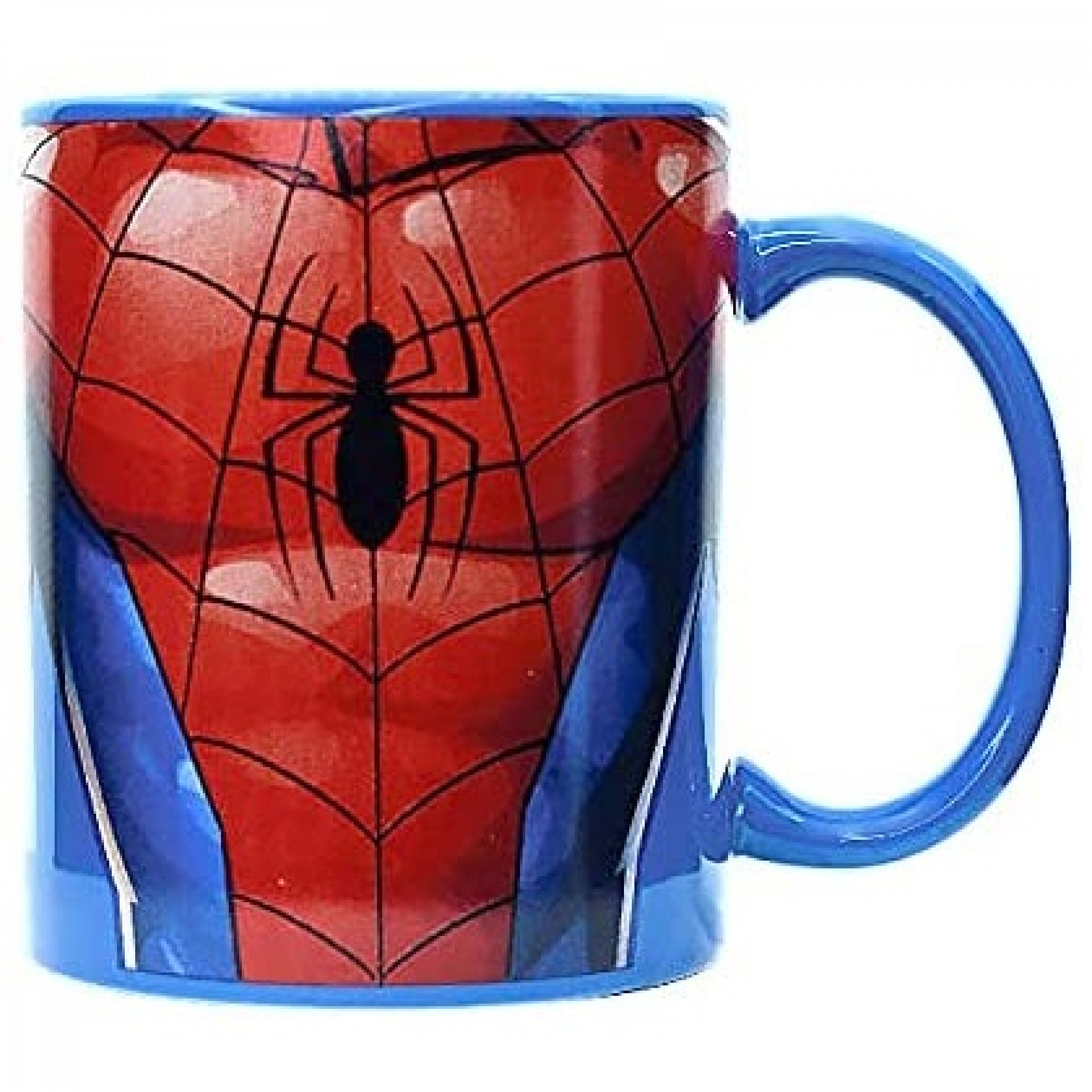 Marvel Spider-Man Character and Symbol 11oz Ceramic Mug, Multi-Color