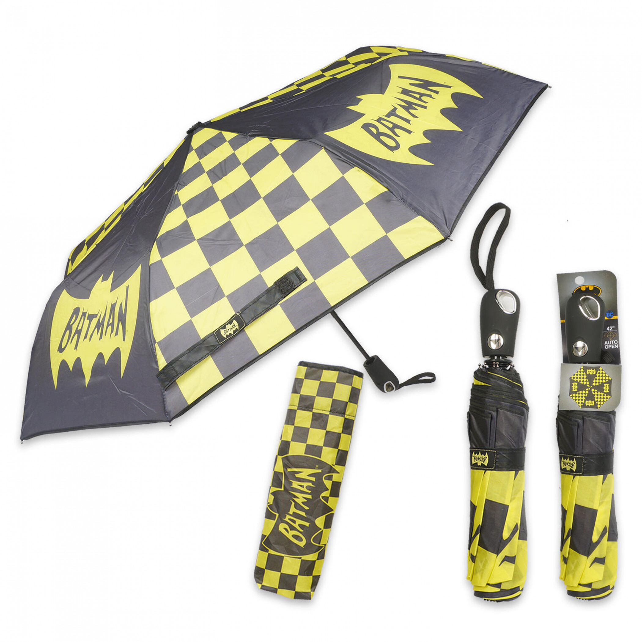 Batman Black and Yellow Umbrella, Black