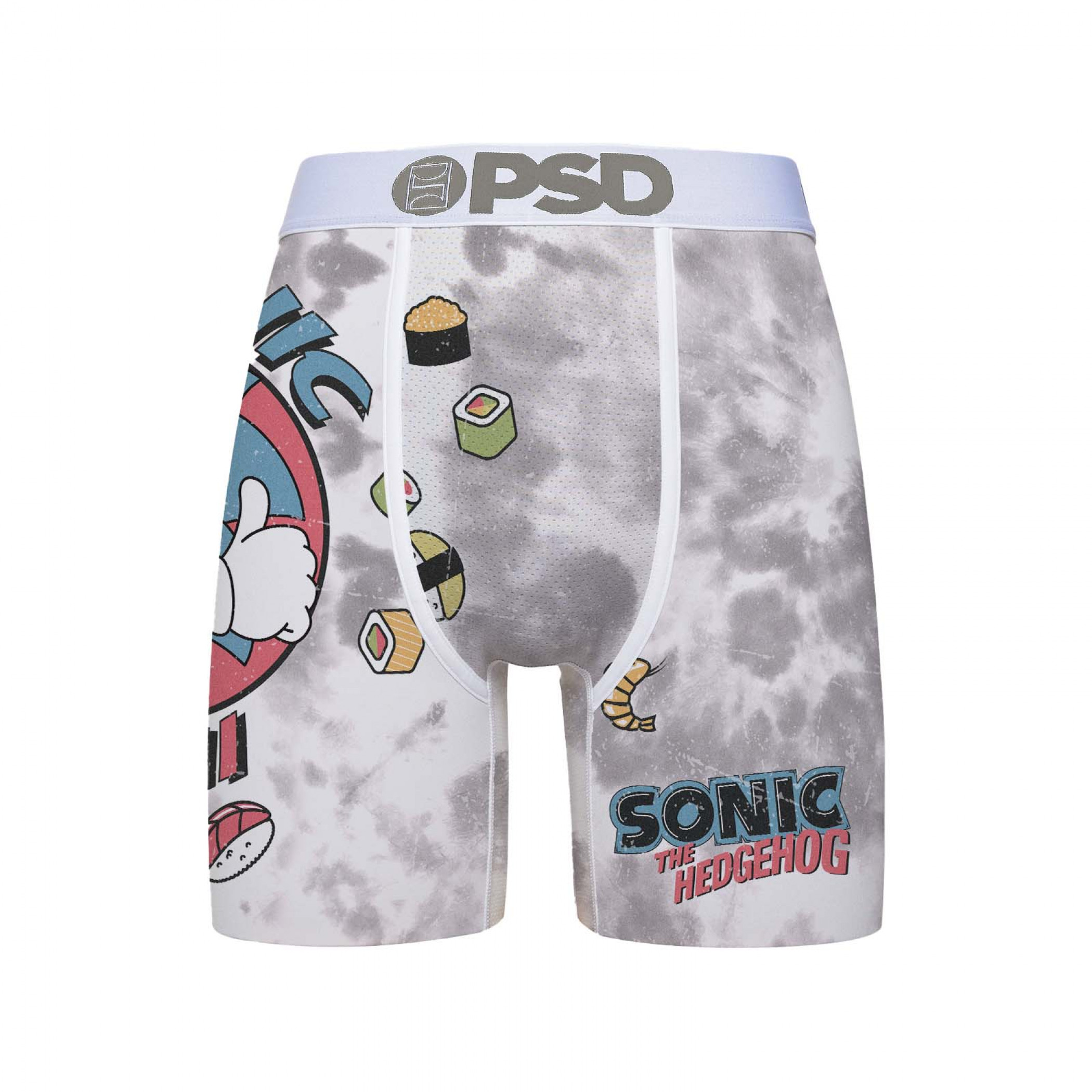 Sonic Sushi Retro PSD Boxer Briefs, White