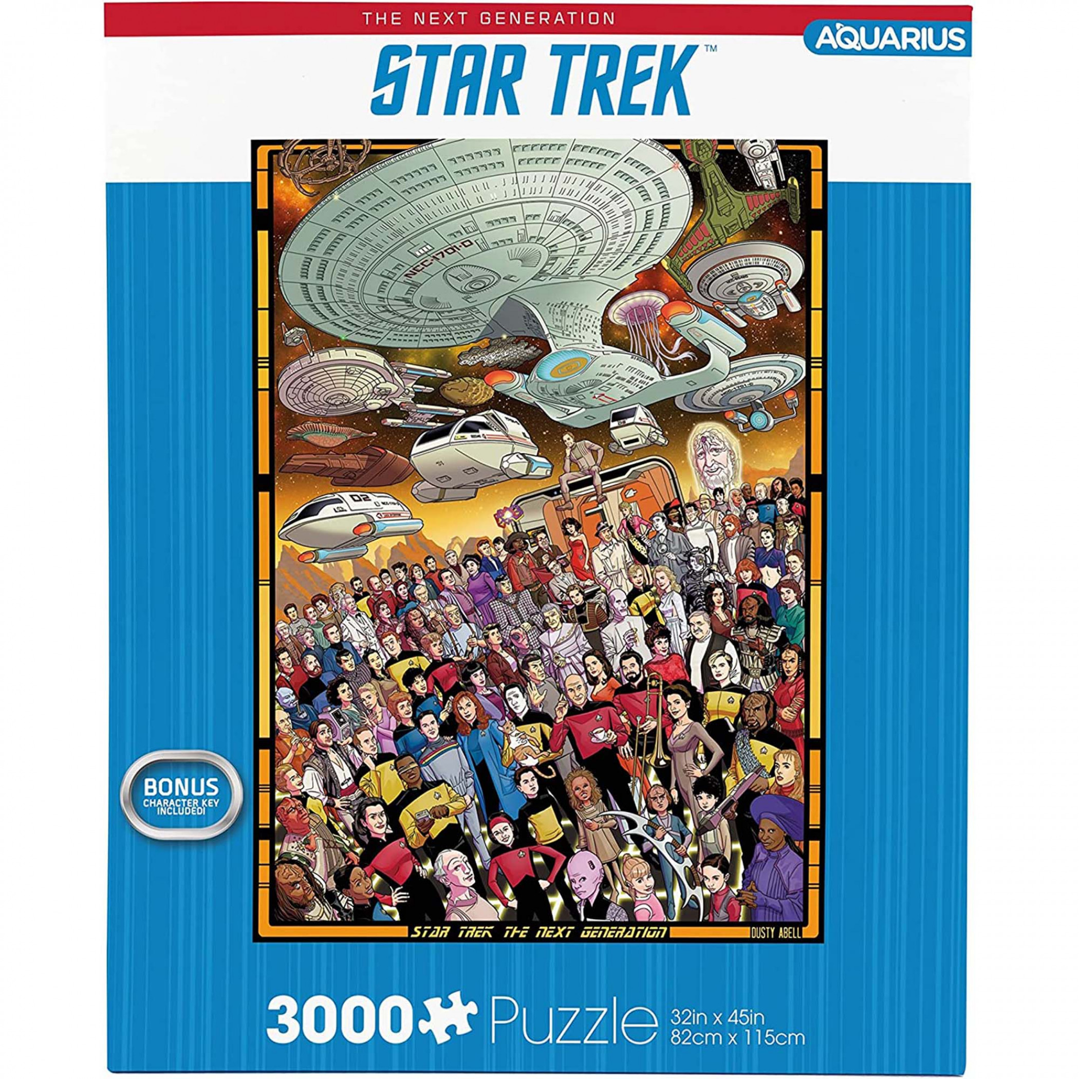 Star Trek The Next Generation 3 000 Piece Jigsaw Puzzle, Blue