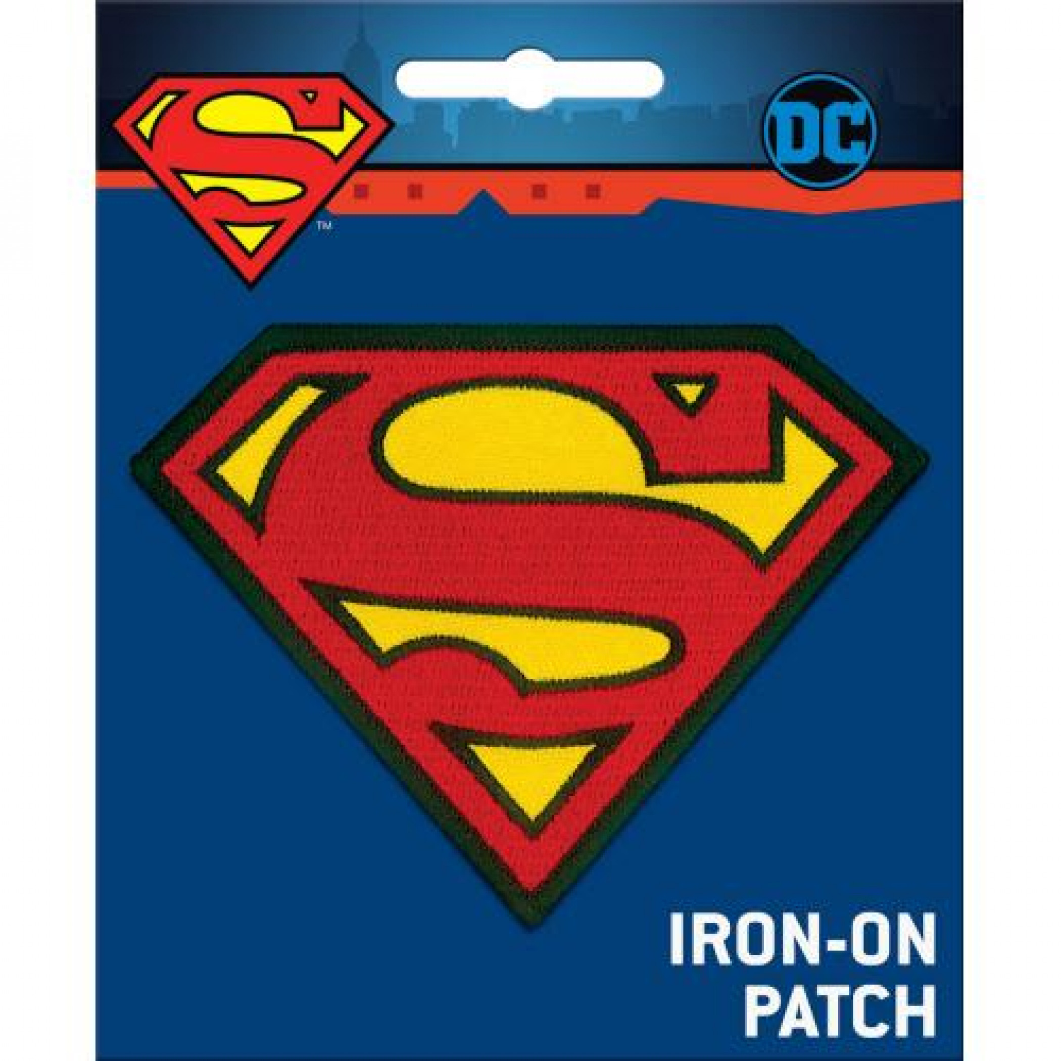 Superman Iron On Patch, Red