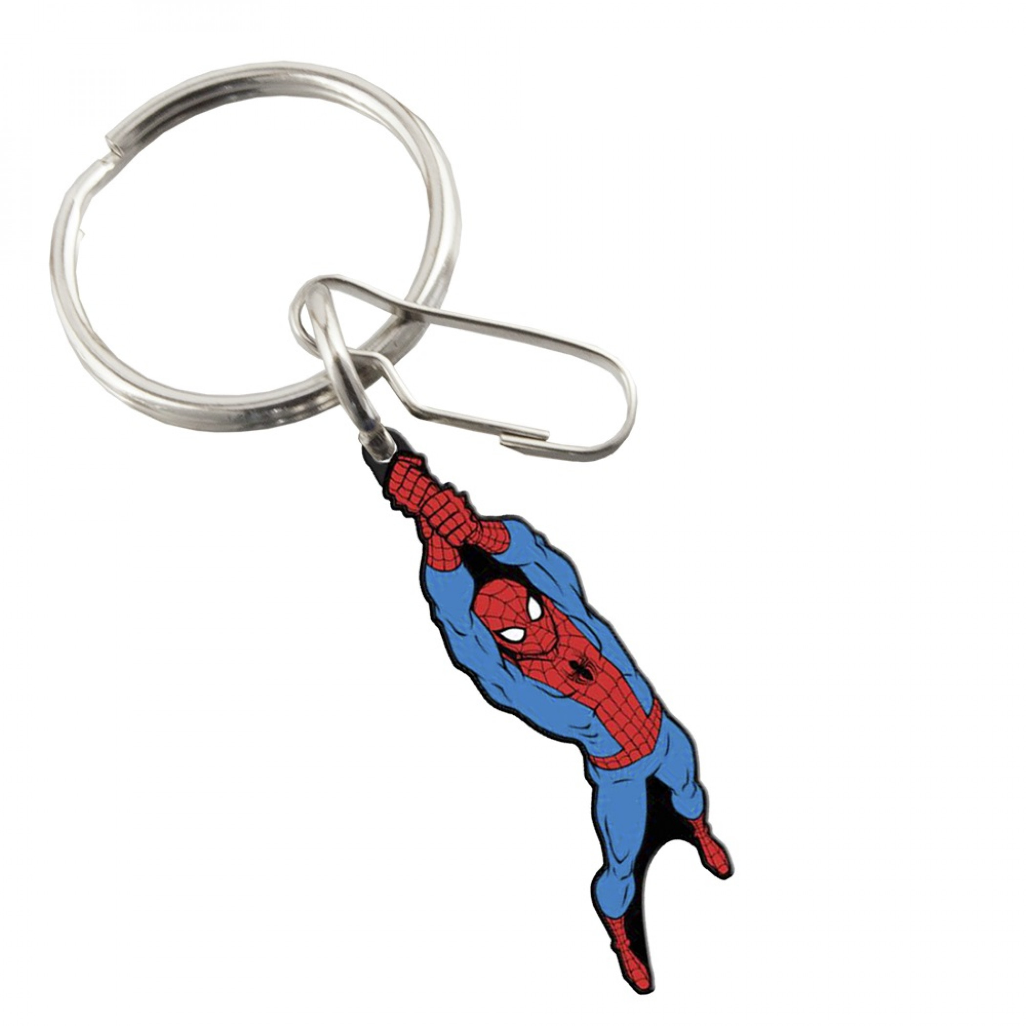 Spider-Man Swinging Soft PVC Keychain, Multi-Color