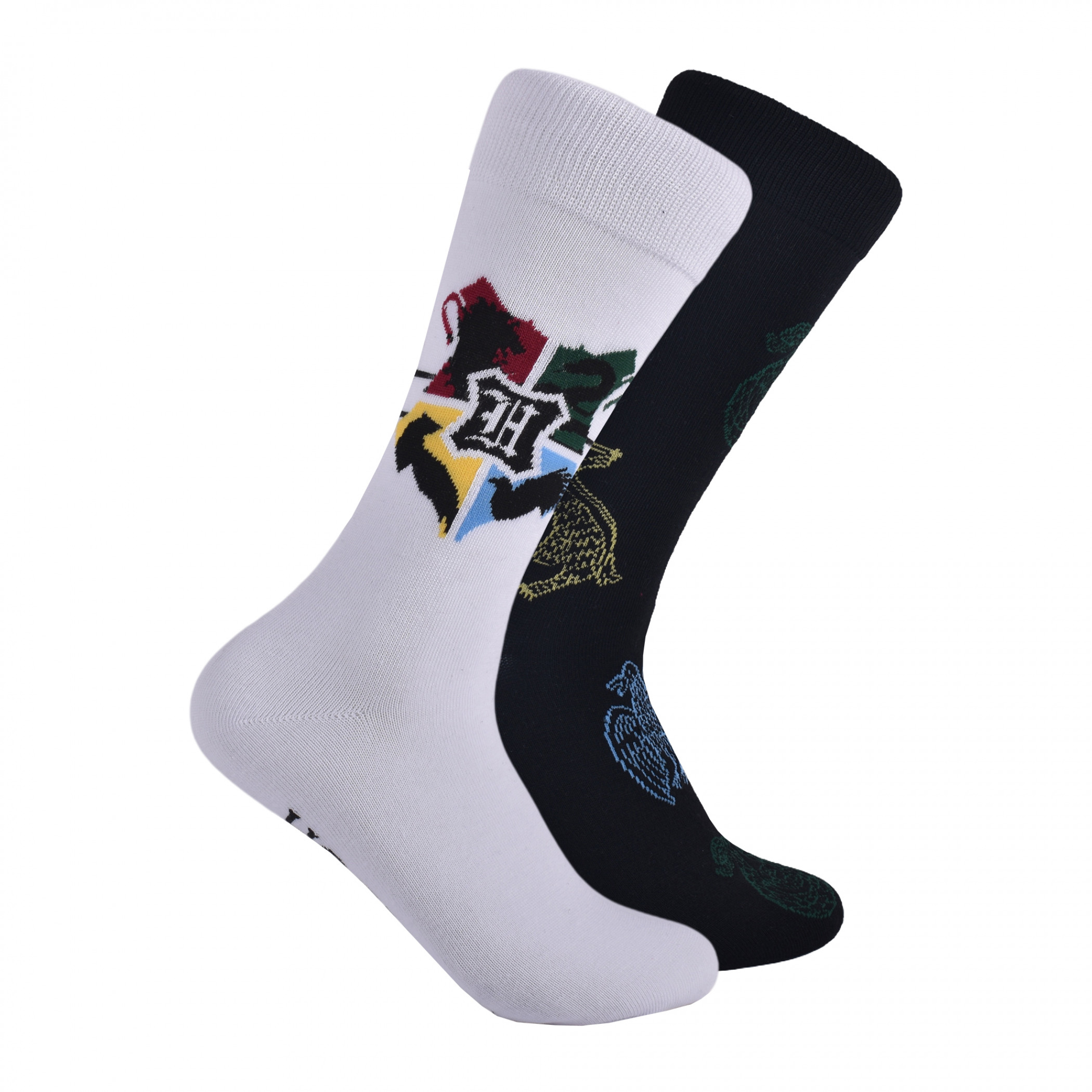 Harry Potter The Houses Crew Socks 2-Pair Pack, Multi-Color