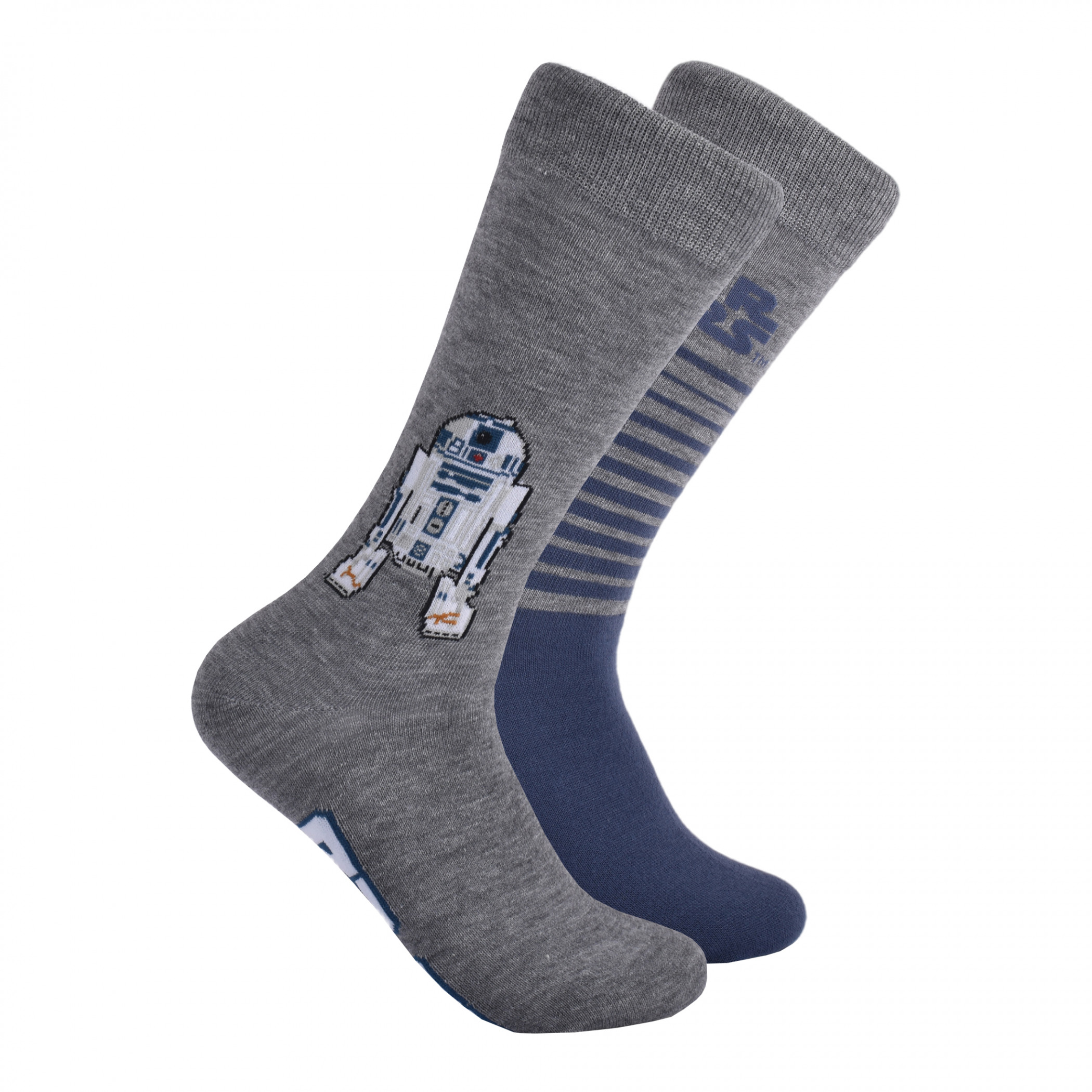 Star Wars Logo Crew Socks 2-Pair Pack, Grey