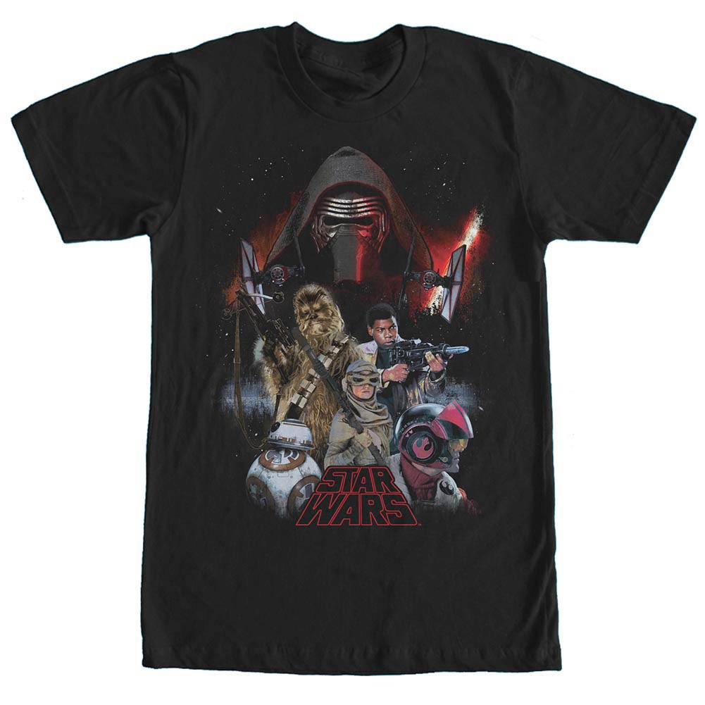 Star Wars Episode 7 Seventh Savants Black T-Shirt, Black