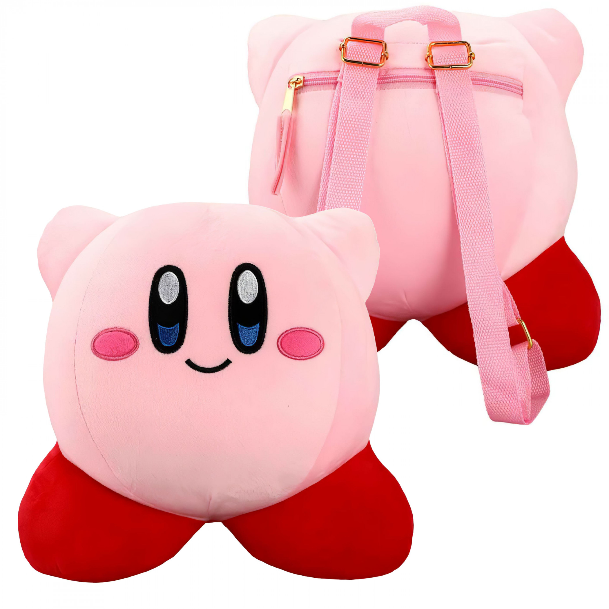 Kirby The Pink Puff Plush Mini Backpack, Pink