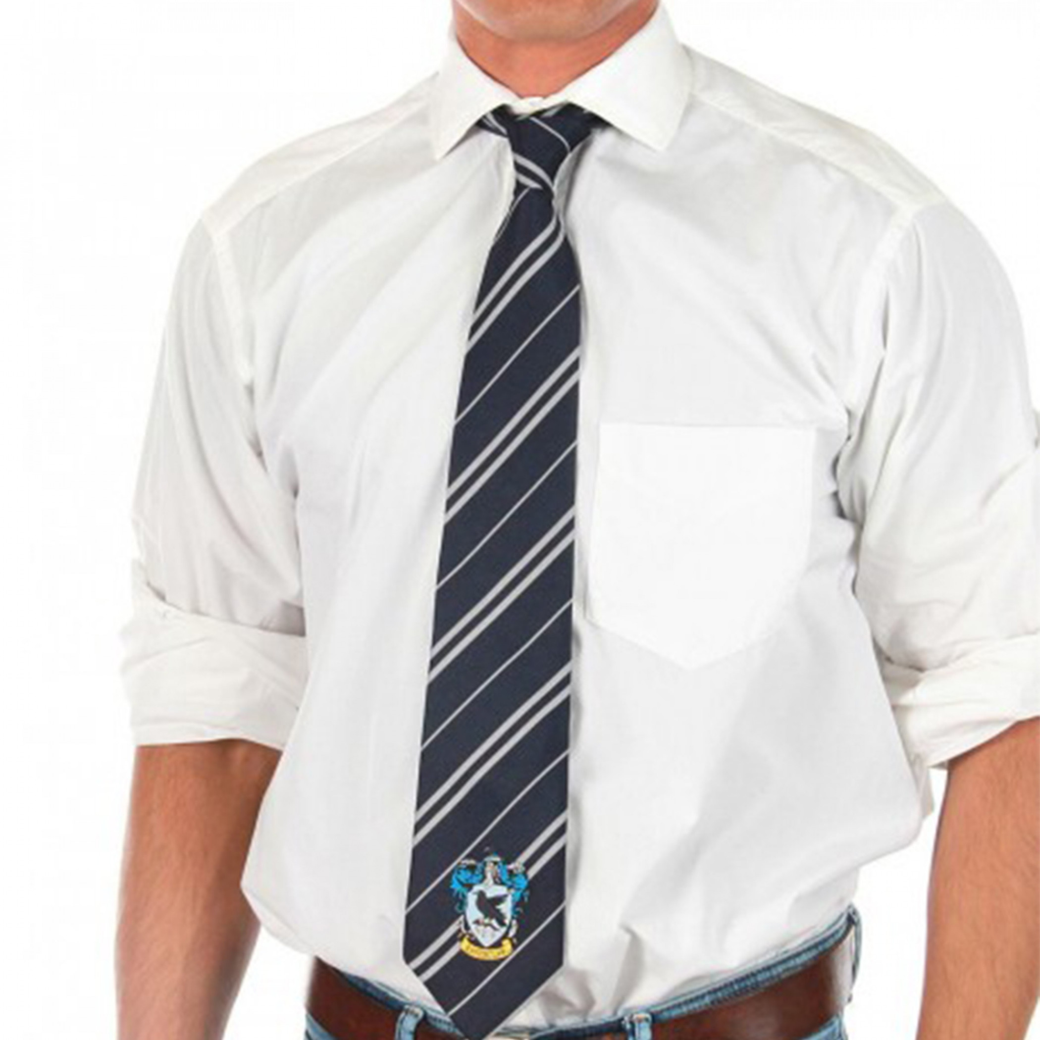 Harry Potter Ravenclaw House Crest Necktie, Blue