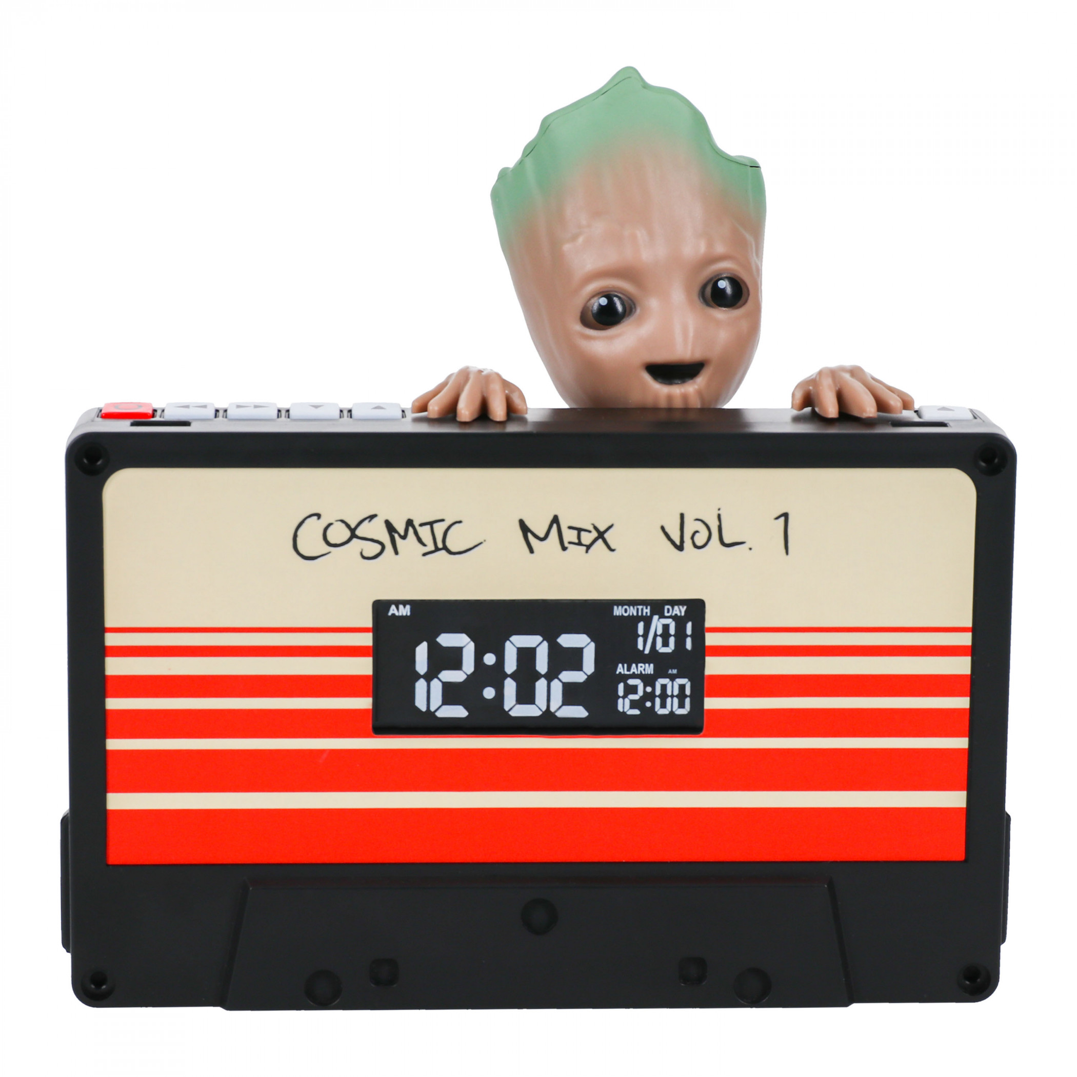 Guardians of The Galaxy Groot Mixtape Digital Alarm Clock, Multi-Color
