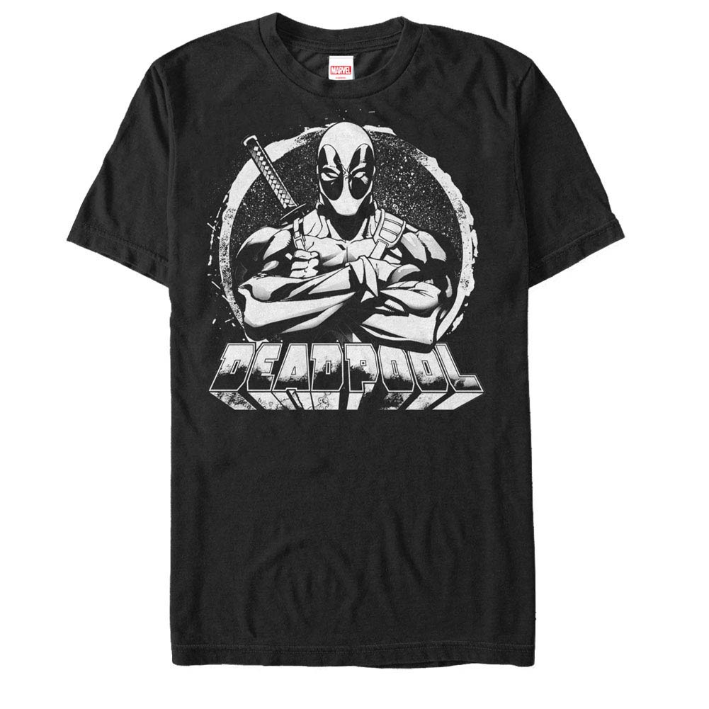 Deadpool For Hire Black Mens T-Shirt, Black