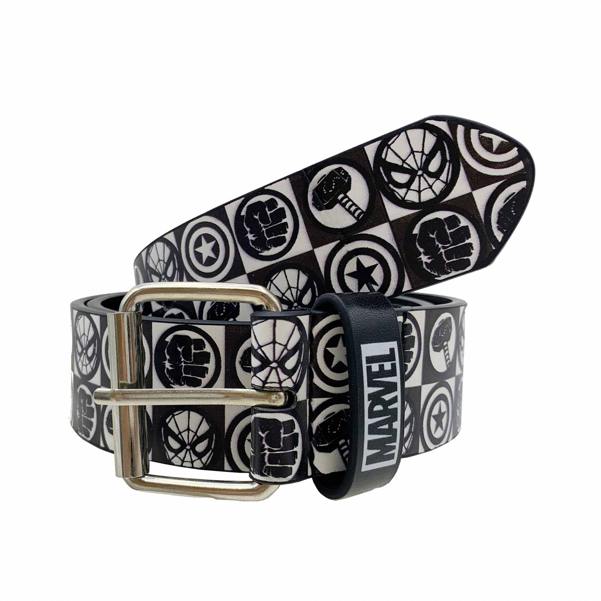 Avengers Hero Icons Belt, Black