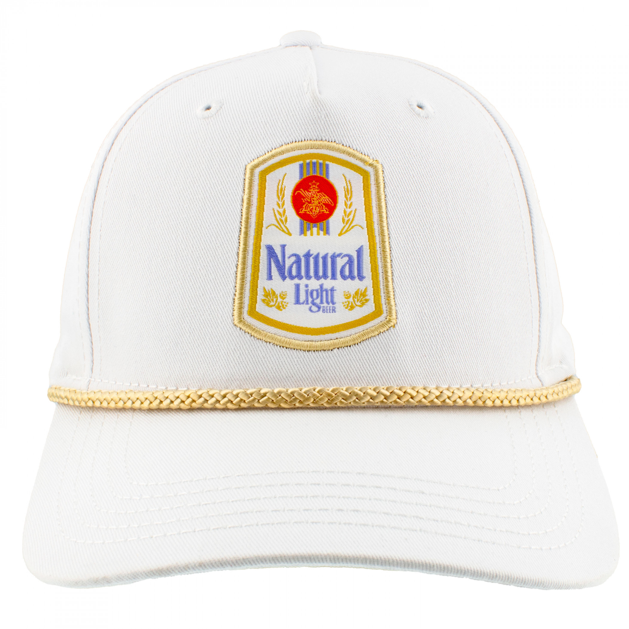 Natty Light Rowdy Gentleman Vintage Logo White Snapback Hat
