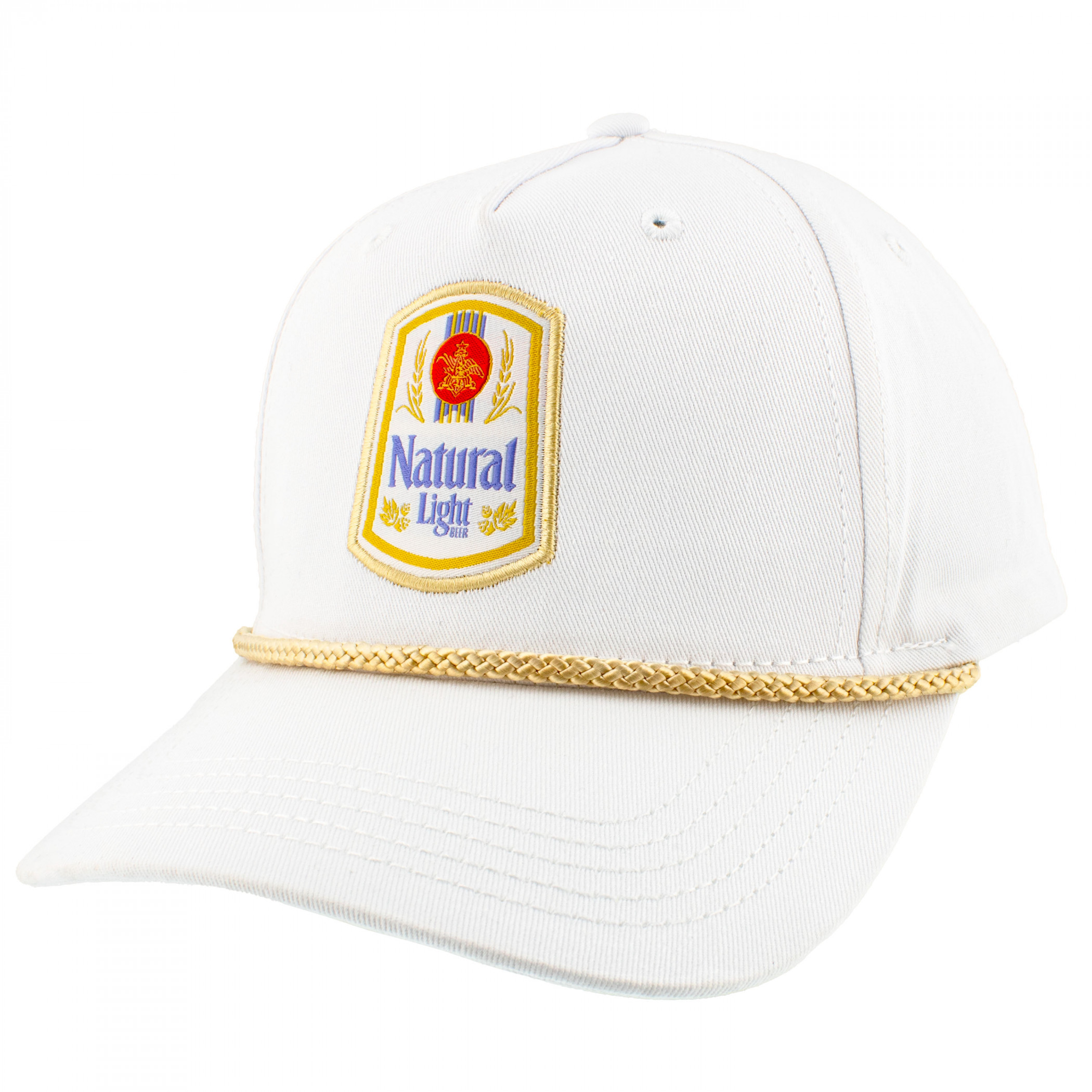 Natty Light Rowdy Gentleman Vintage Logo White Snapback Hat