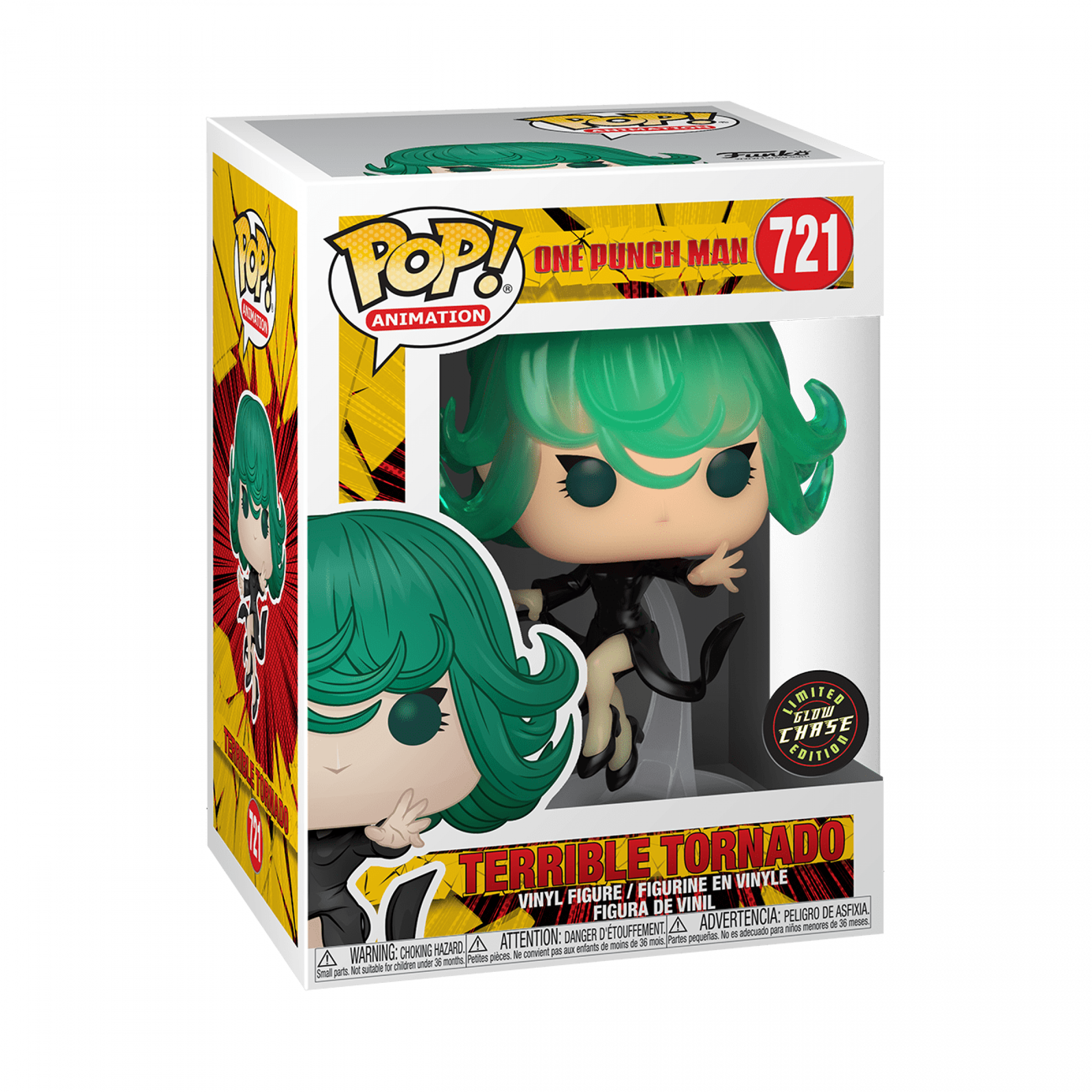 One Punch Man Terrible Tornado Glow In The Dark Chase Funko Pop!, Multi-Color