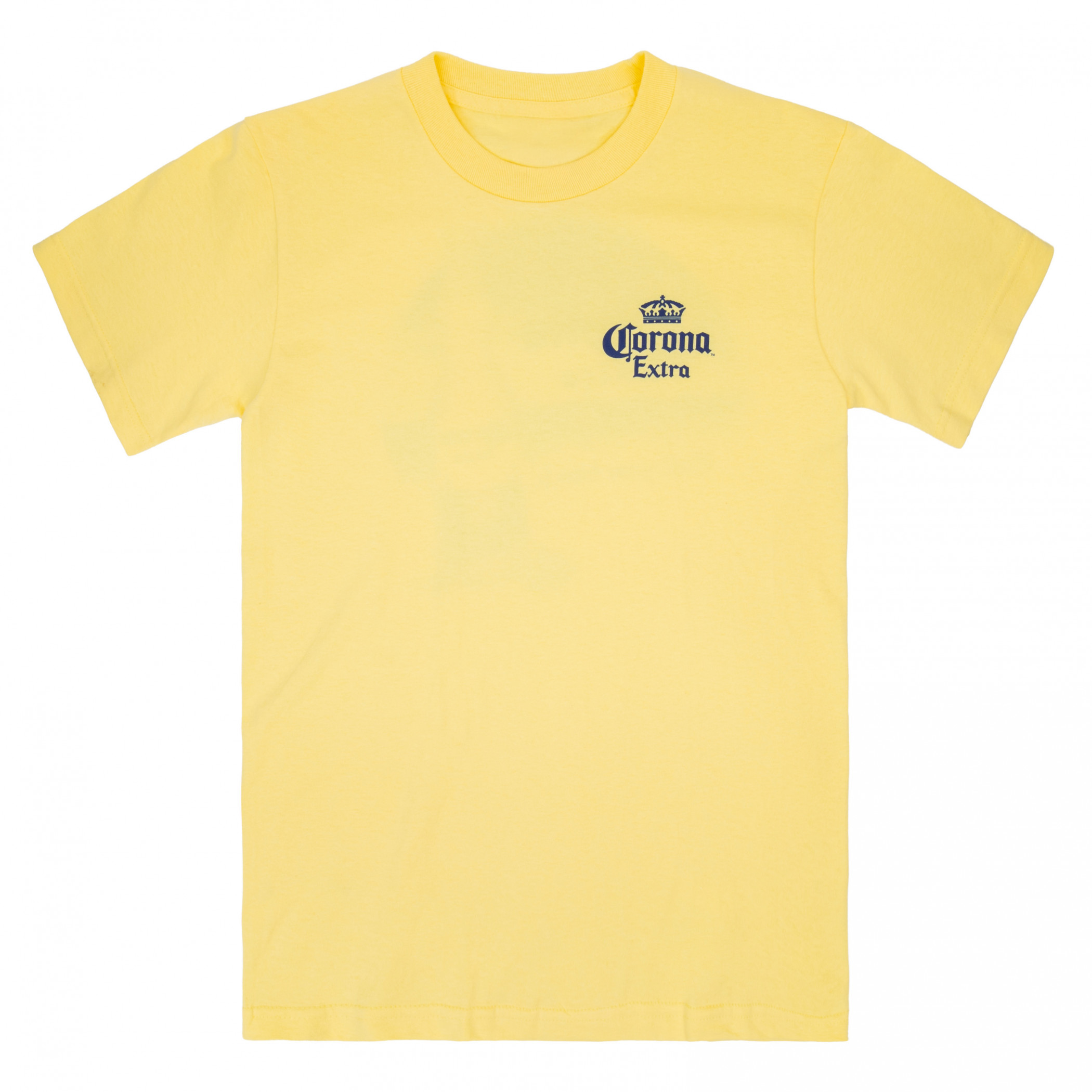 Corona Extra Find Your Beach Men's Yellow Tee Shirt