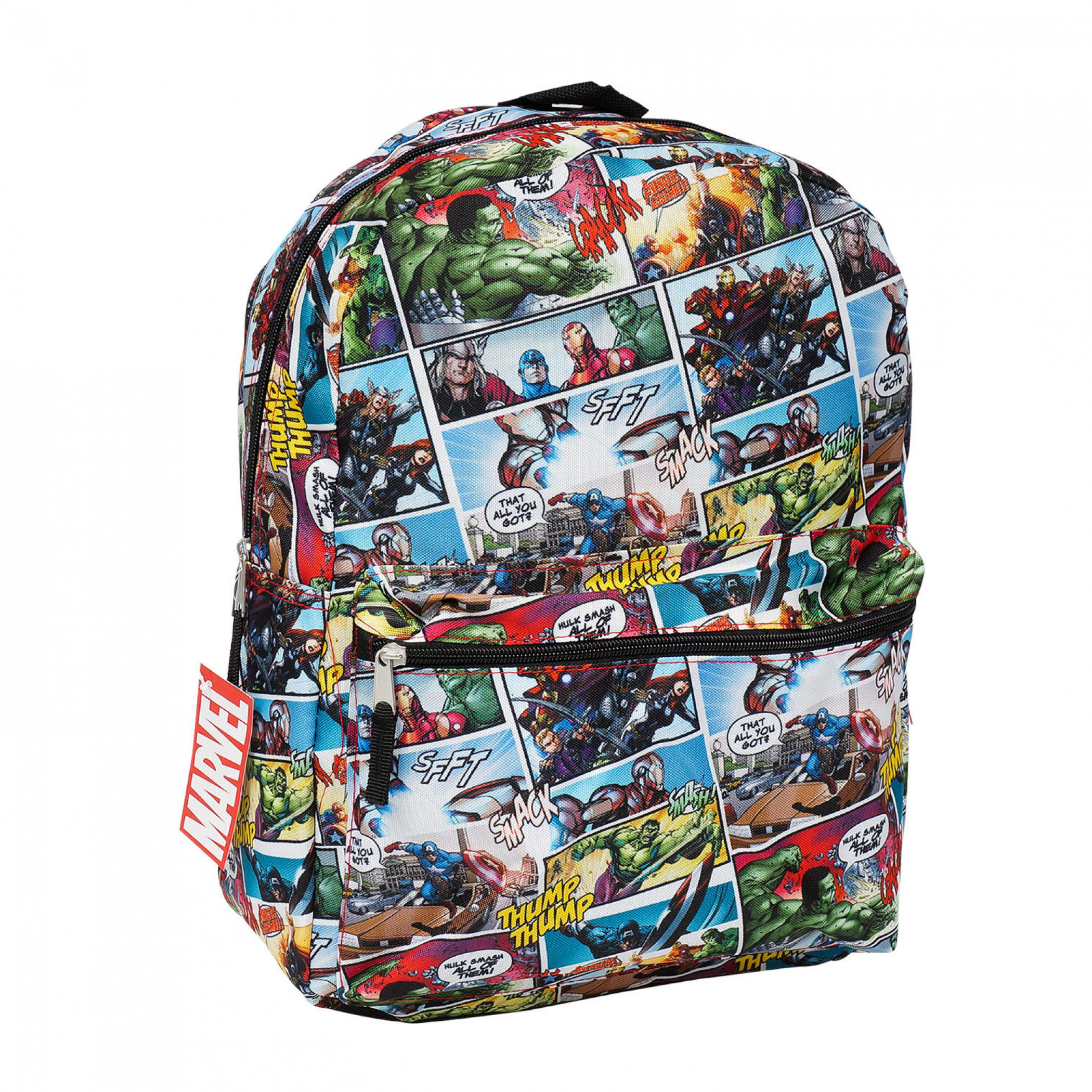 Marvel's Avengers Comic Panels All Over Print Backpack, Multi-Color