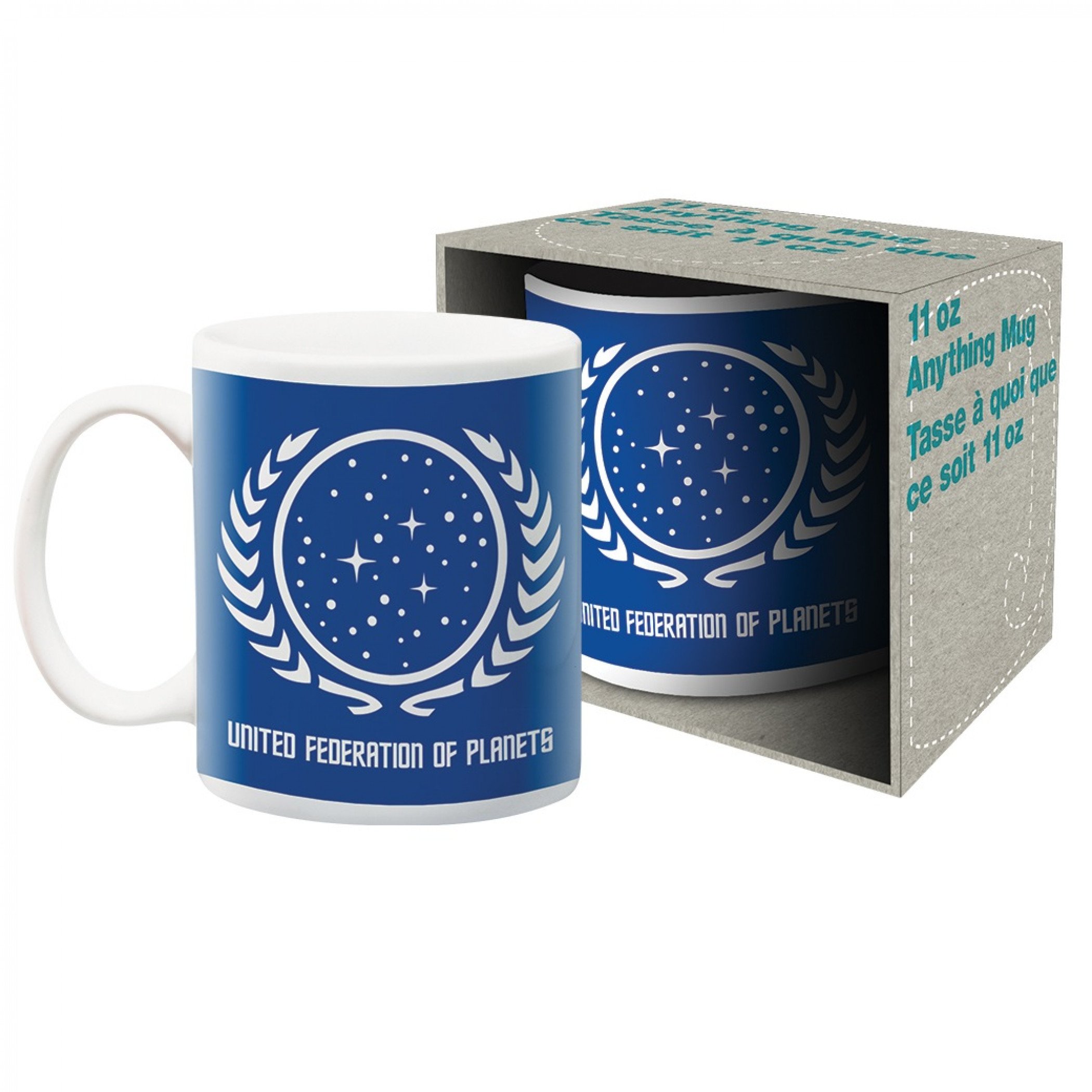 Star Trek United Federation of Planets Ceramic Mug, Multi-Color
