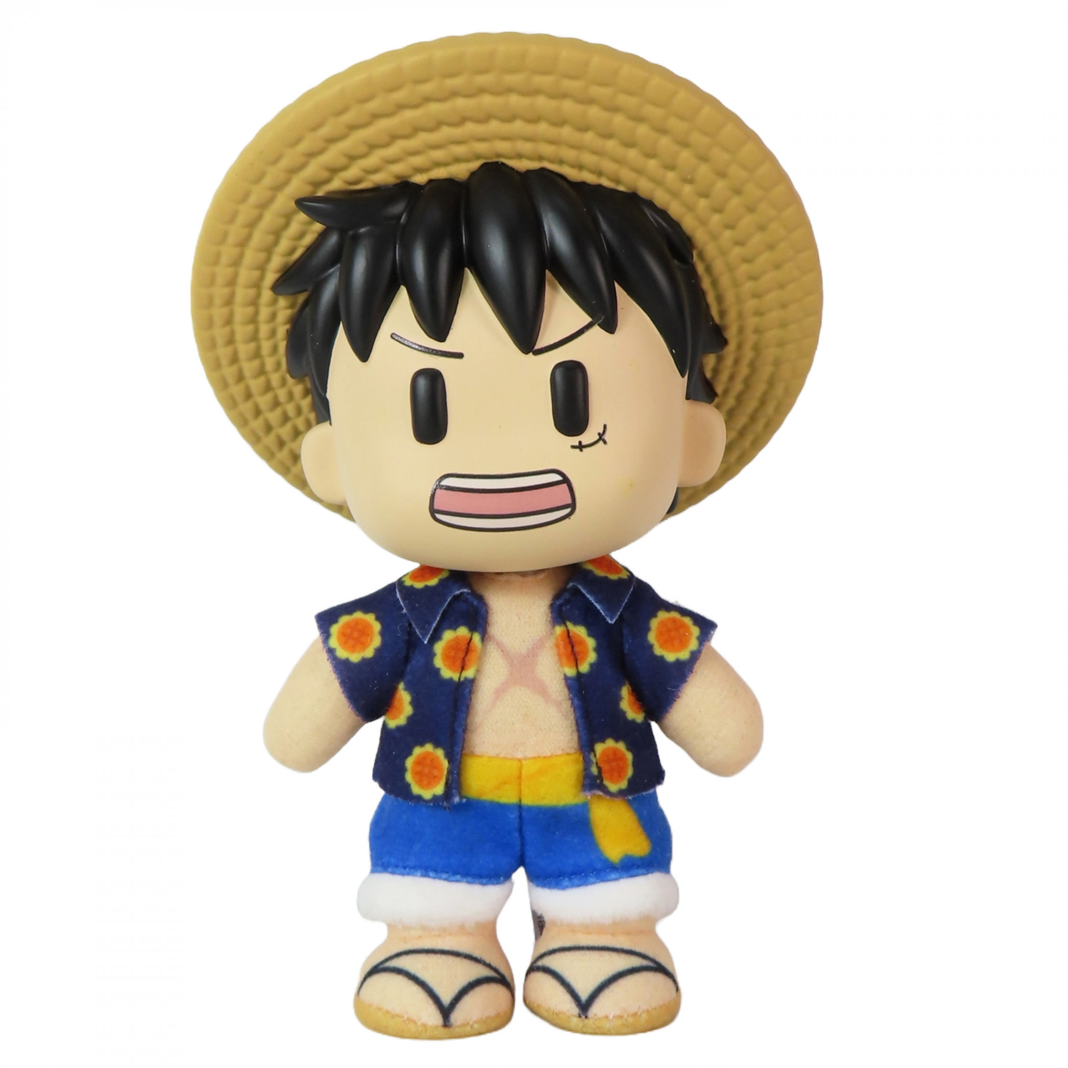 One Piece Luffy Roza Shirt FigureKey Plush Doll, Multi-Color
