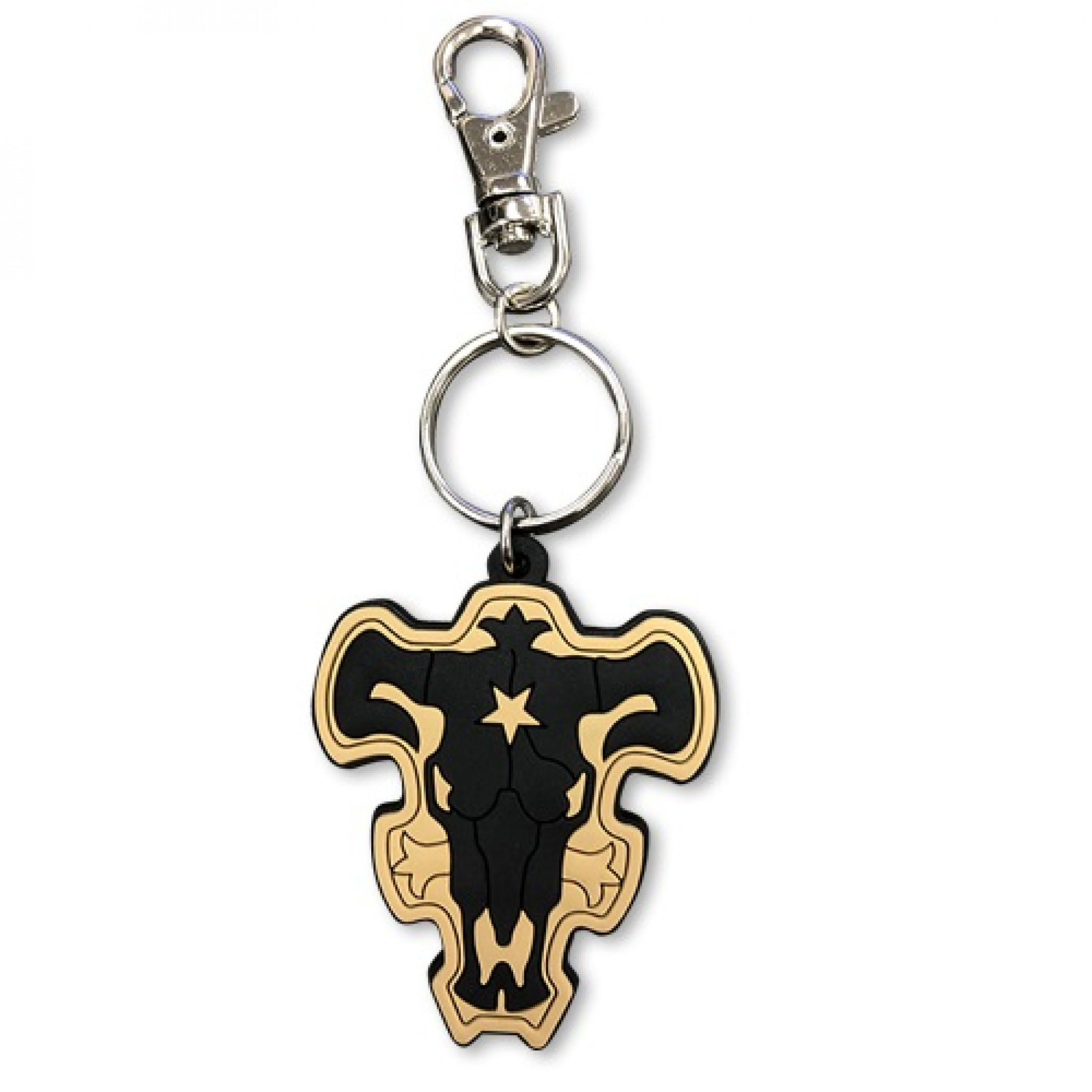 Black Clover Black Bulls Cloak PVC Keychain, Black