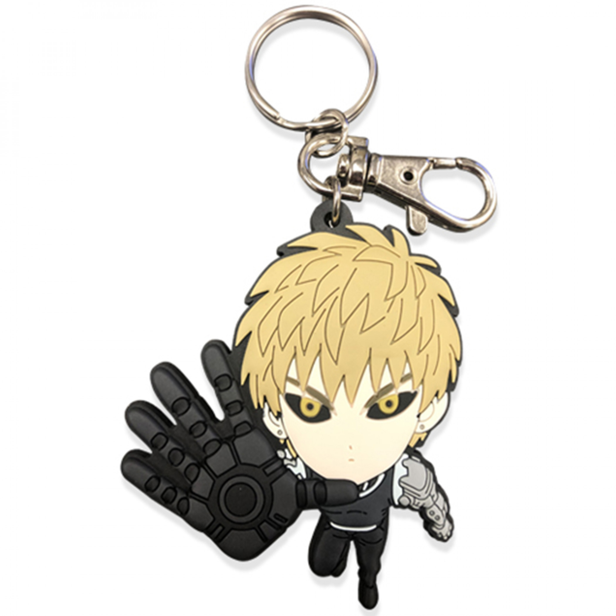 One Punch Man Genos Perspective Blast PVC Keychain, Multi-Color