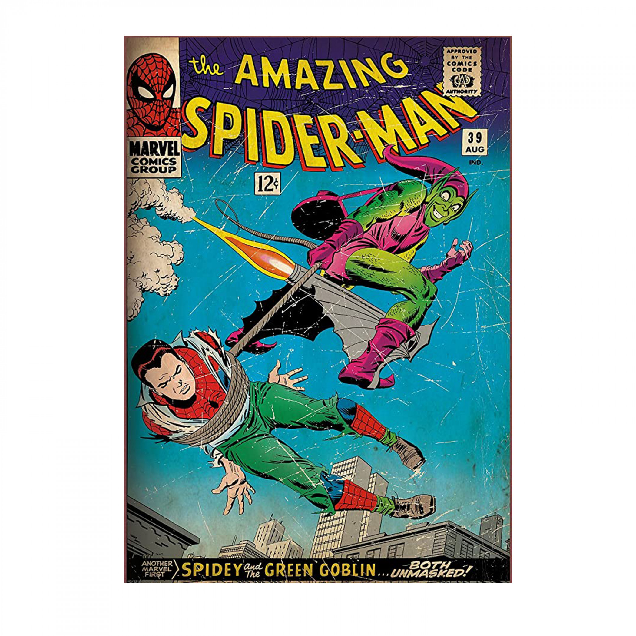 Spiderman #39 Cover Fathead Vinyl Wall Decals, Multi-Color