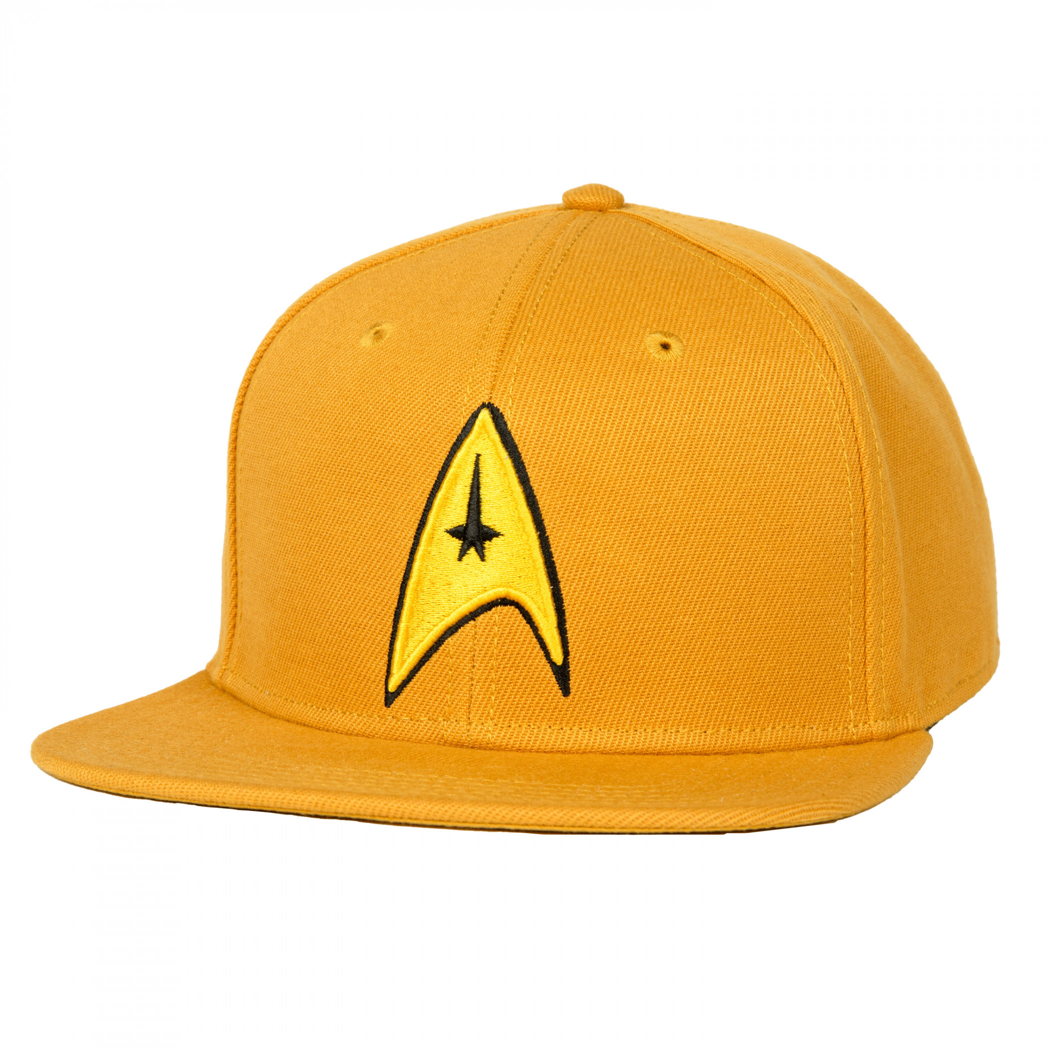 Star Trek Delta Insignia Flat Bill Snapback Hat, Yellow