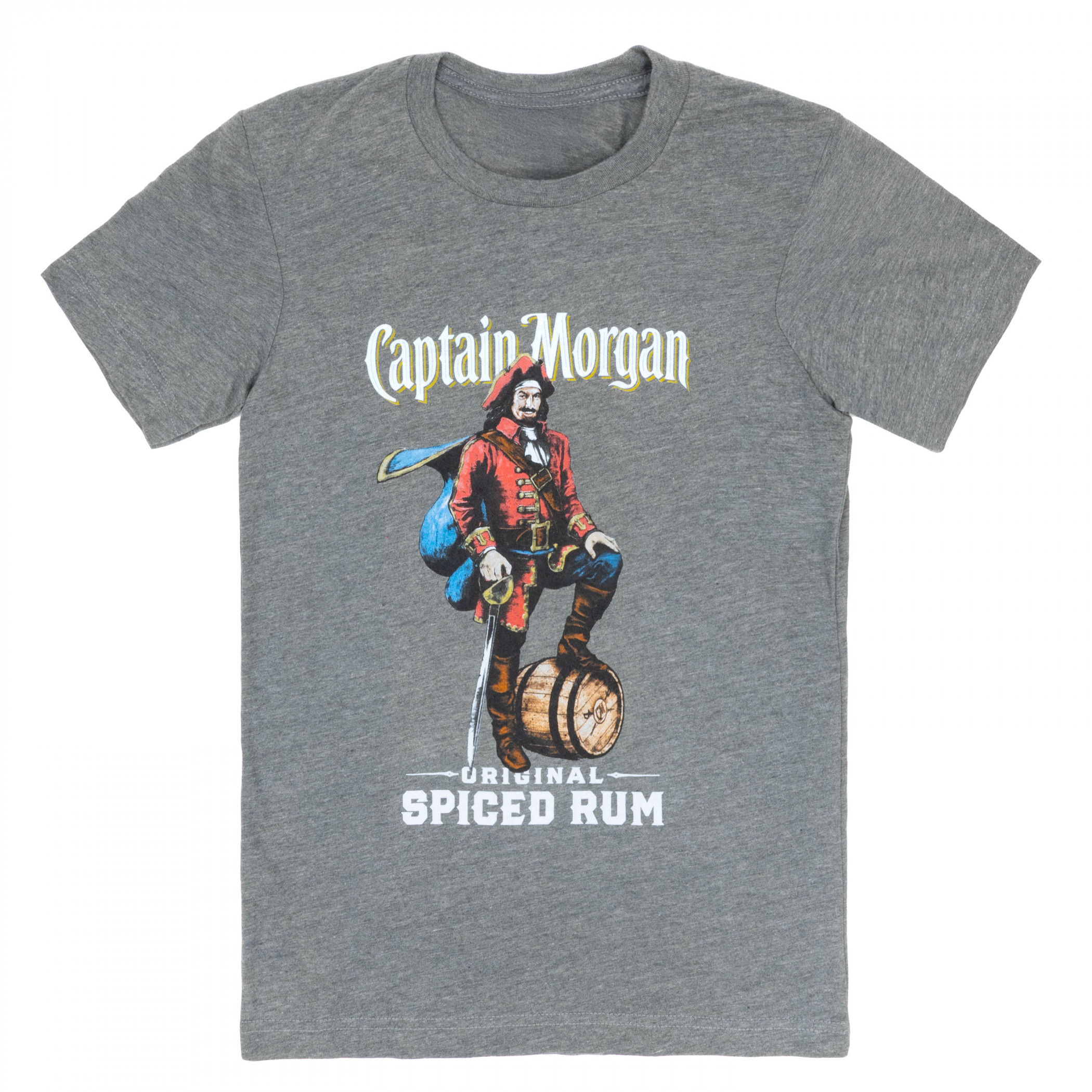 Captain Morgan Spiced Rum Grey Tee Shirt