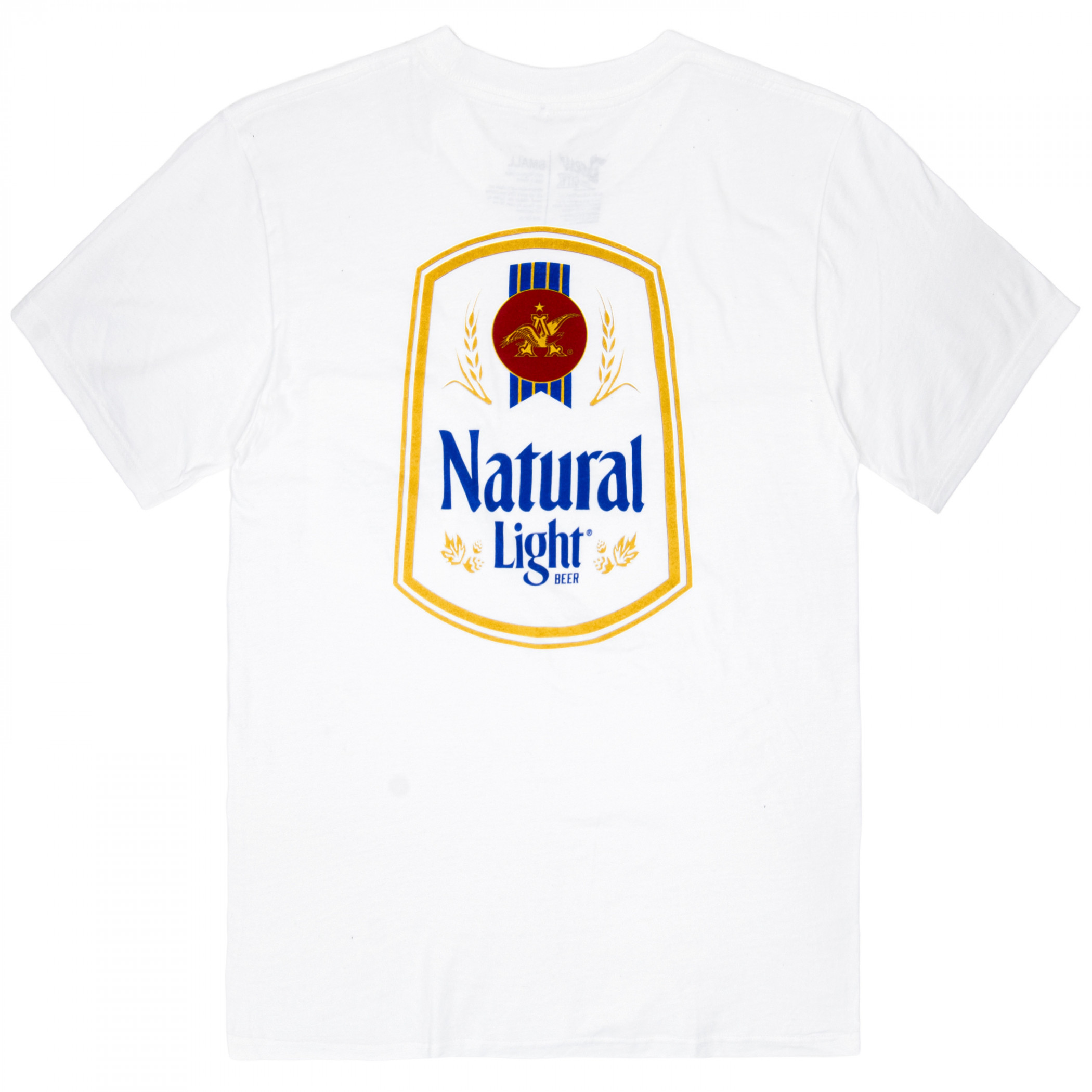 Natural Light White Pocket Tee Shirt