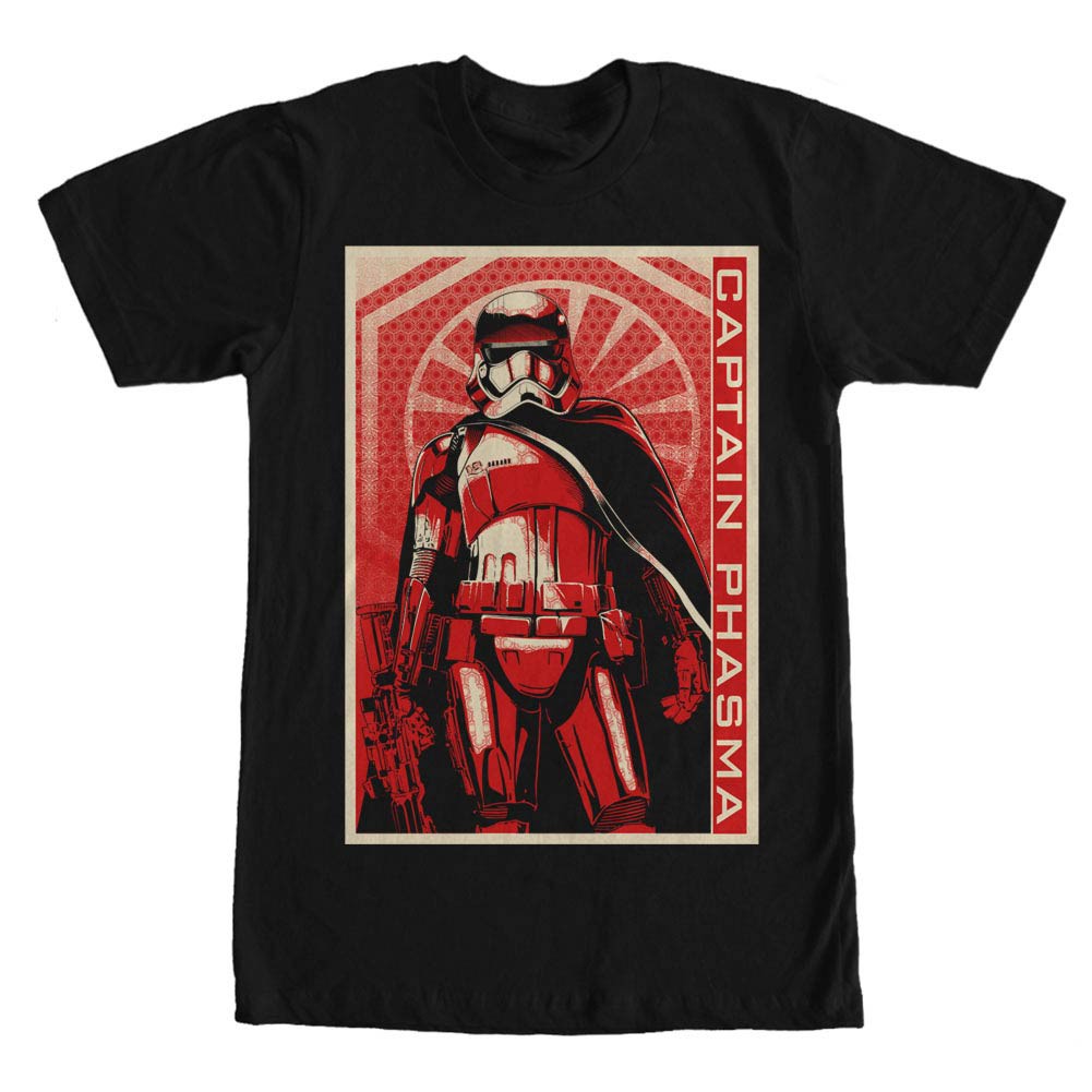 Star Wars Episode 7 Commander Black T-Shirt, Black